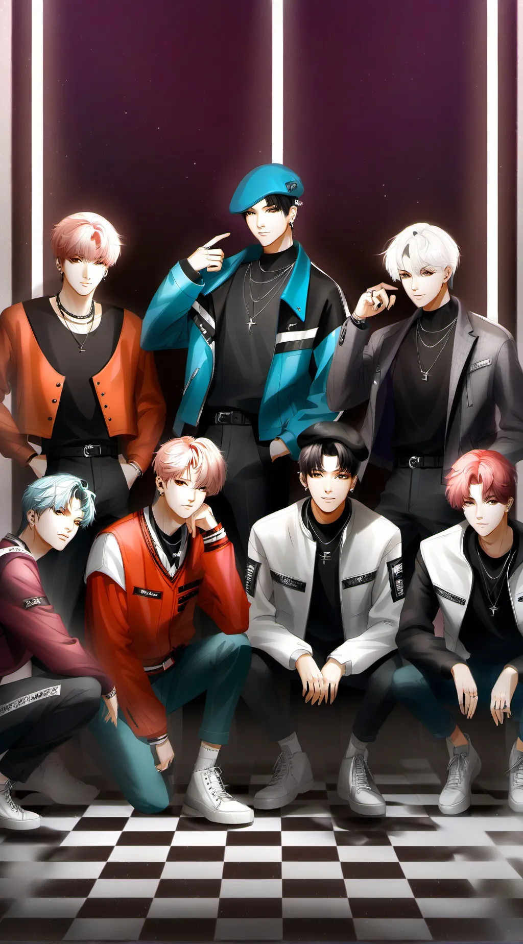 ai character: stray kids <33 background