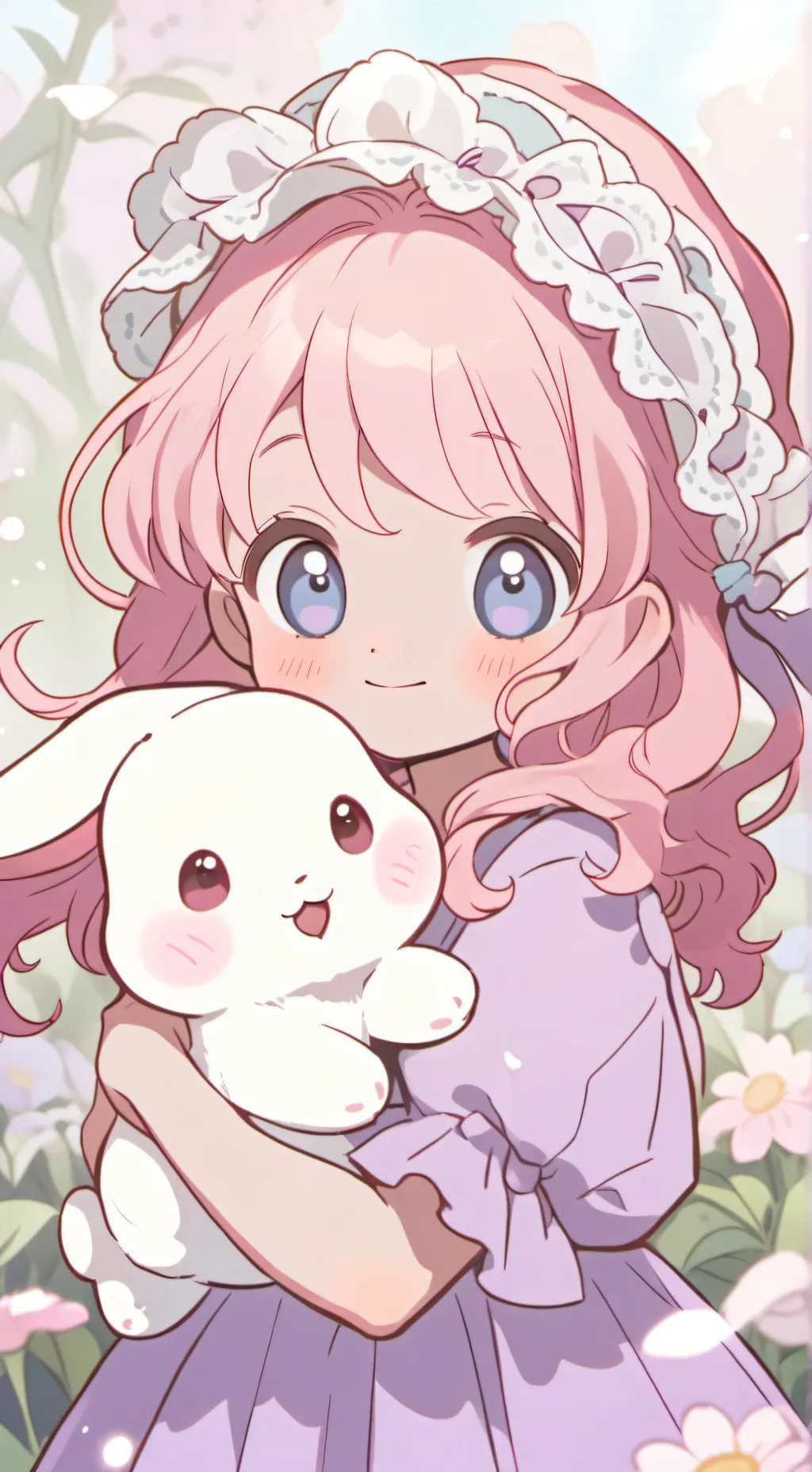 ai character: bunny girl mishi background