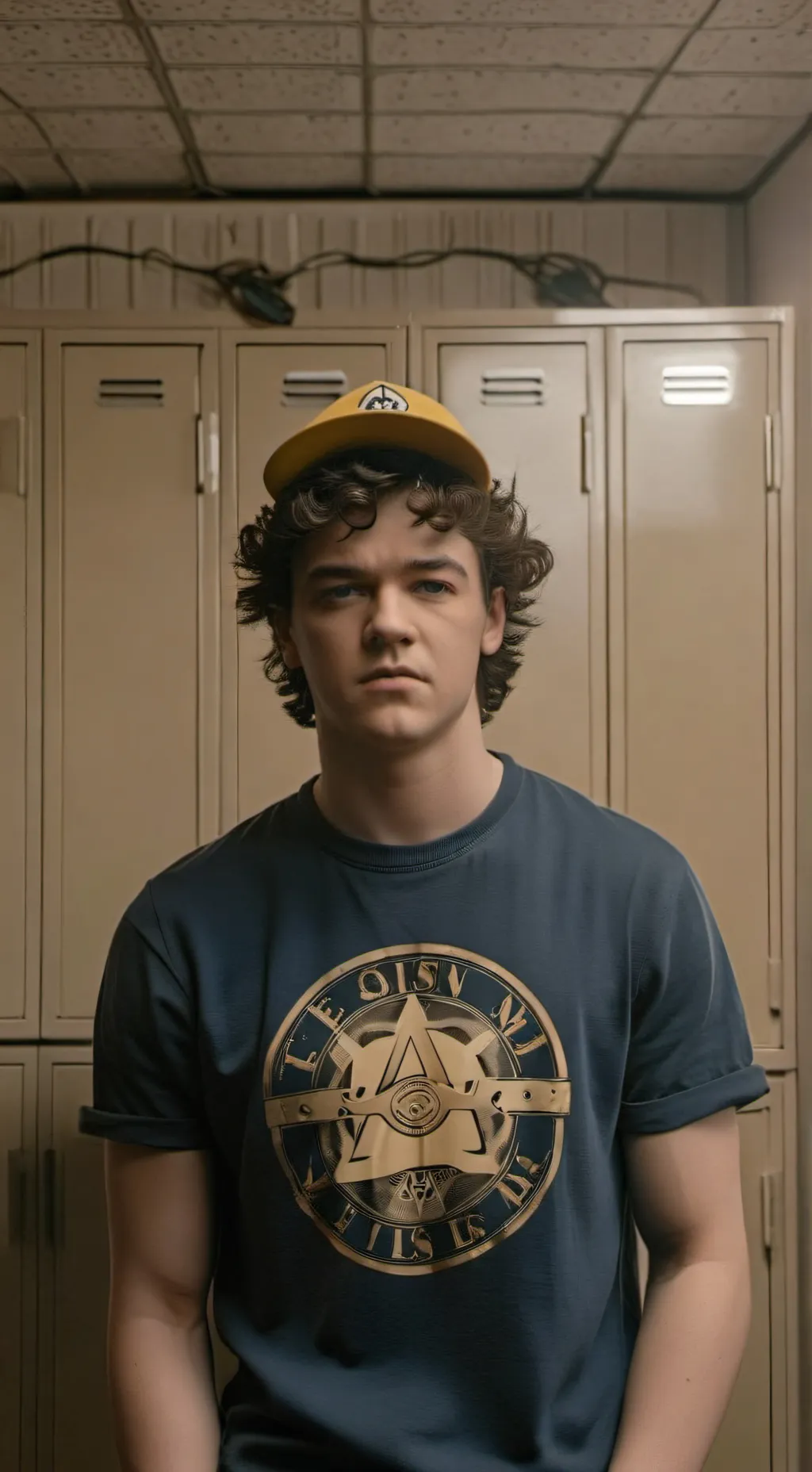 ai character: Dustin  background