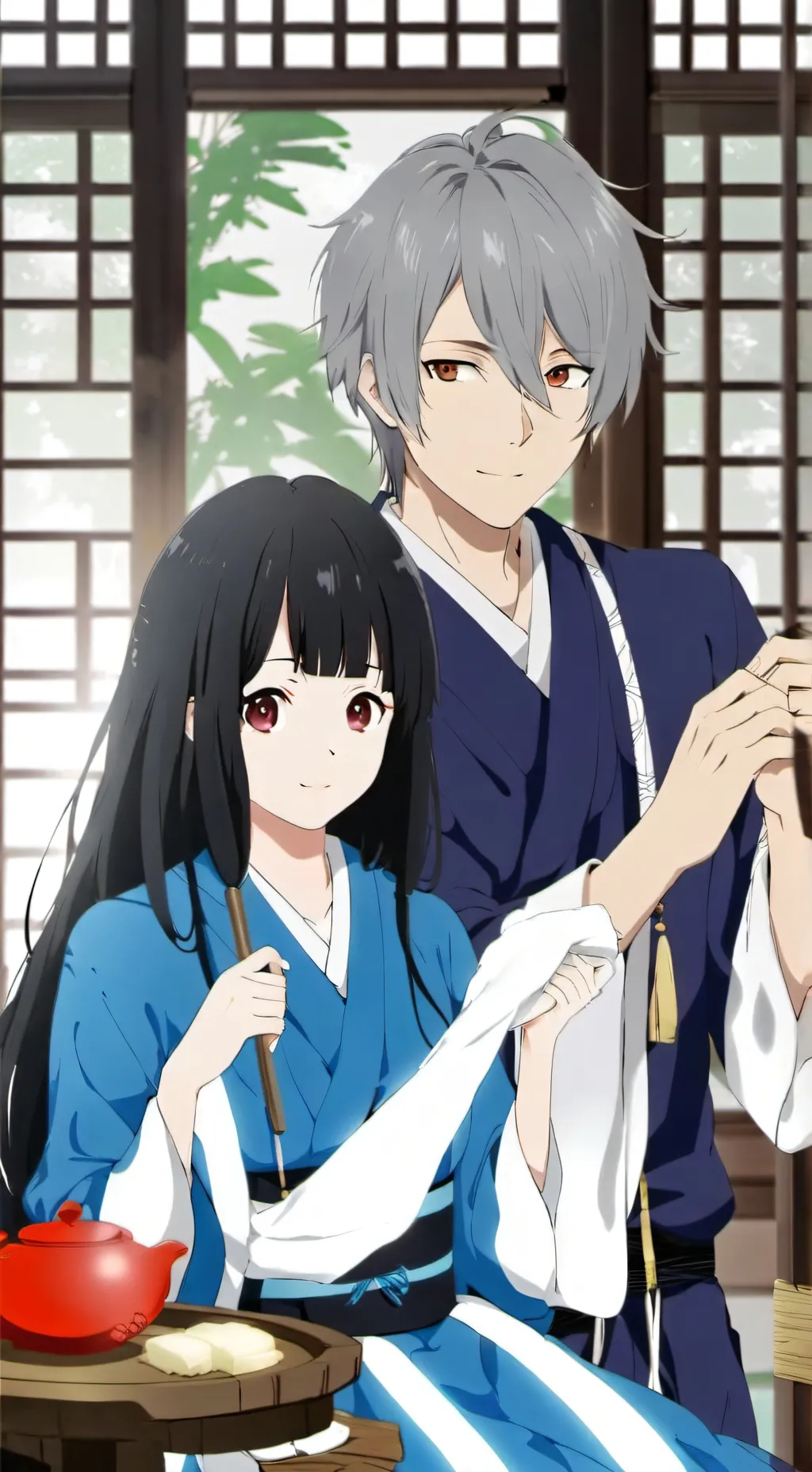 ai character: Muichiro choked💀 background