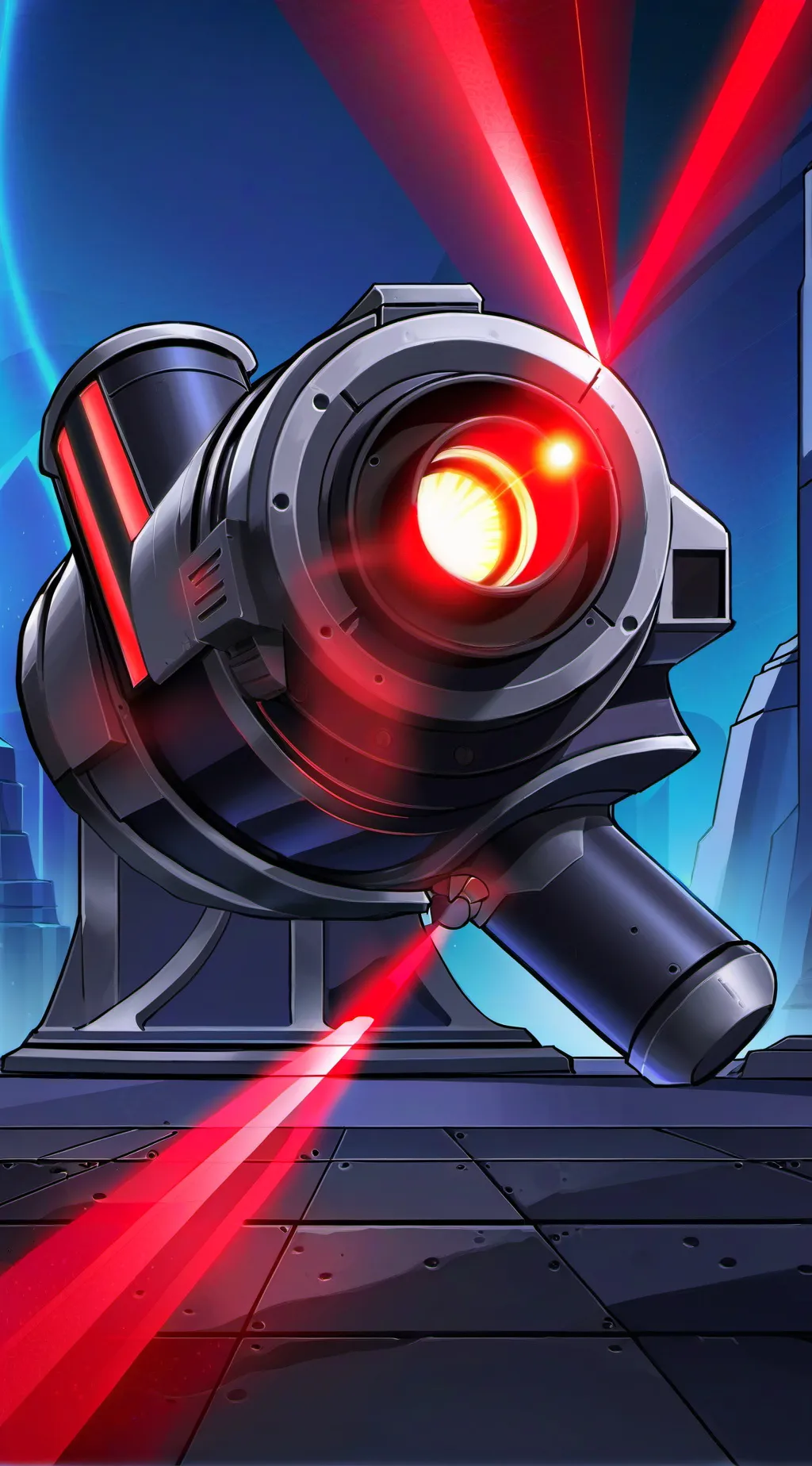 ai character: SOLARIS heat ray background