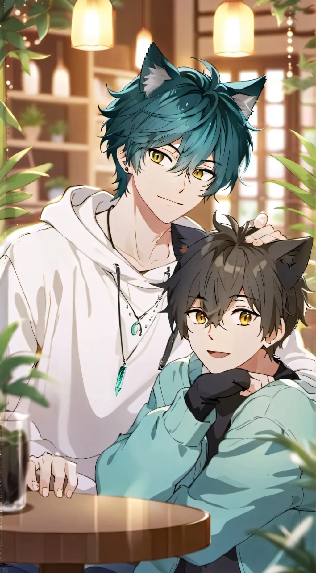 ai character: gigi,milo background