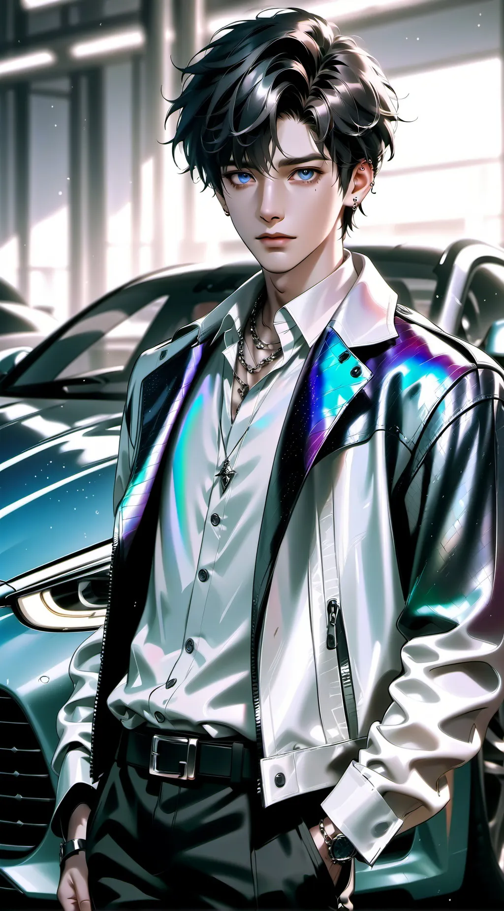 ai character: 🌚👾 Johnson🌟🎀 background