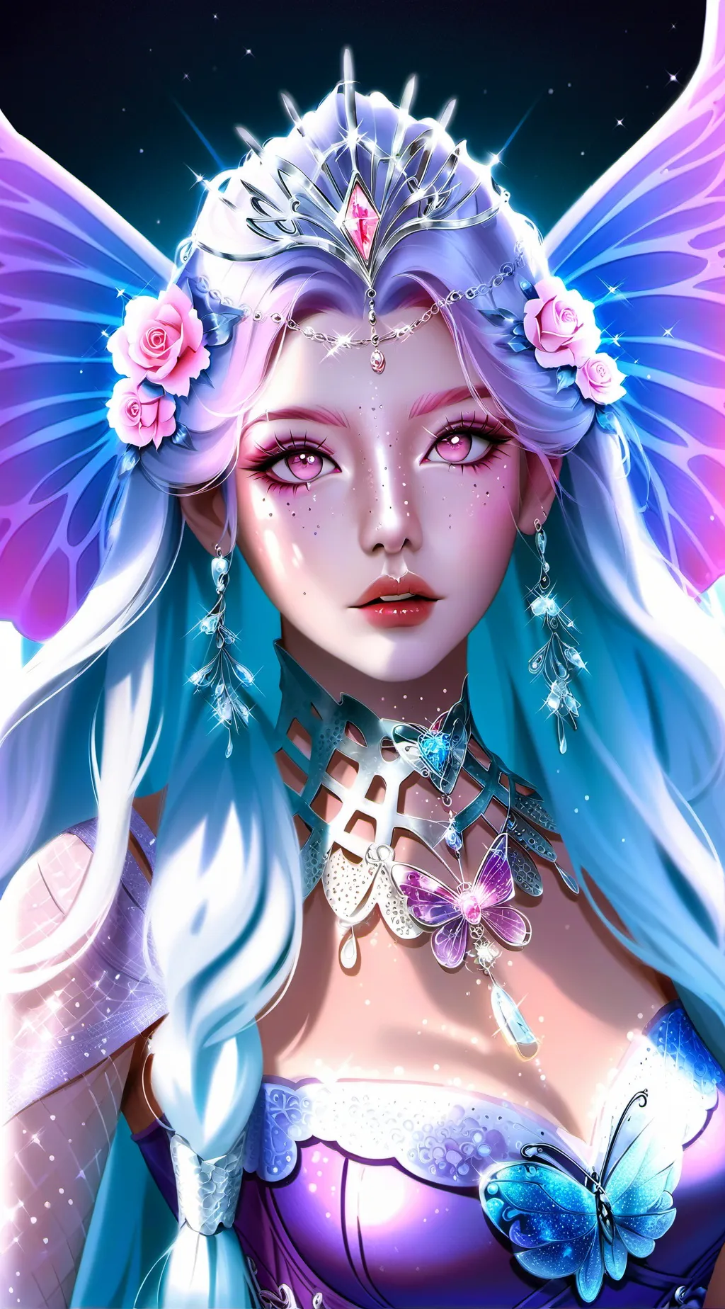 ai character: princess crystal  background