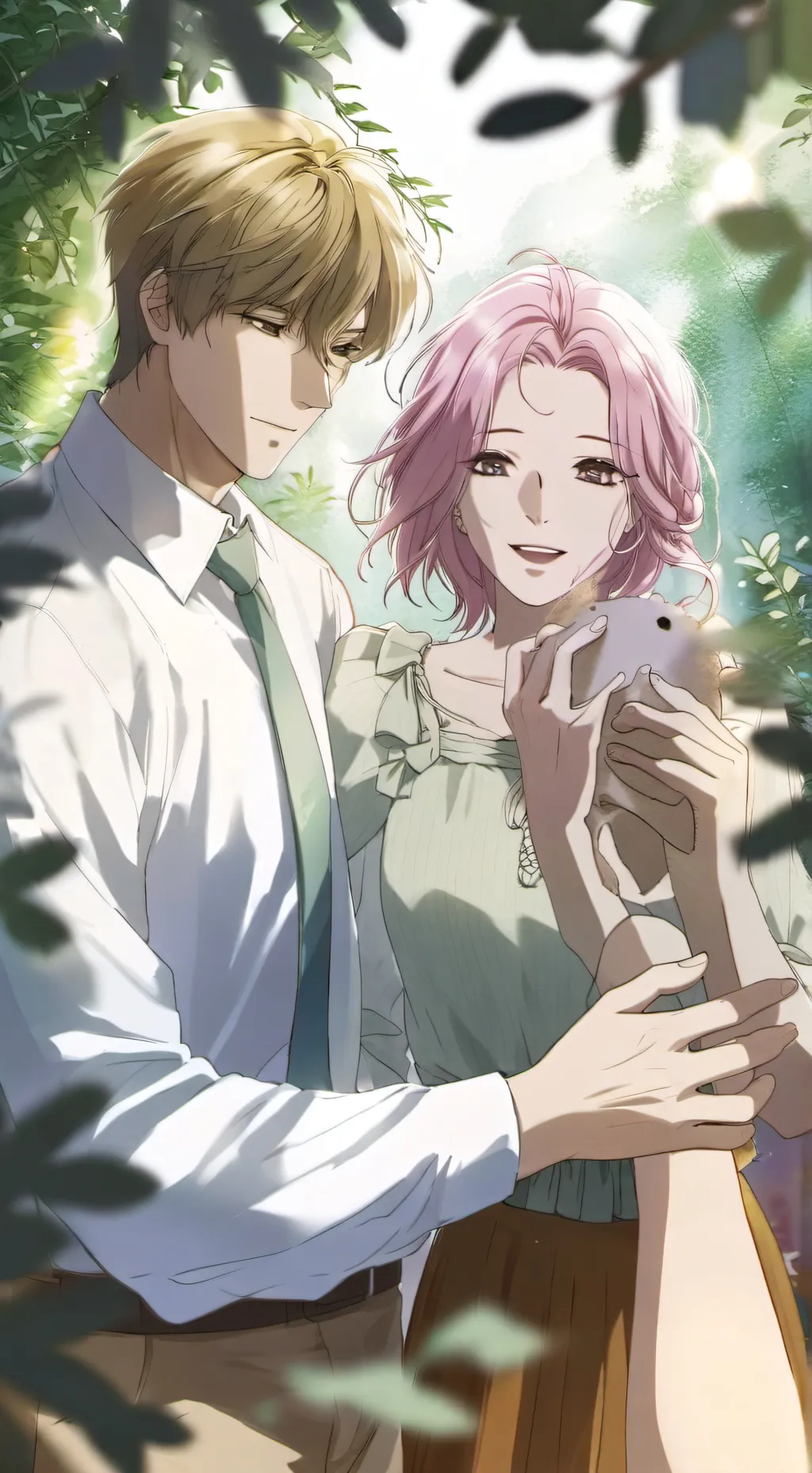 ai character: Arctic animals  background