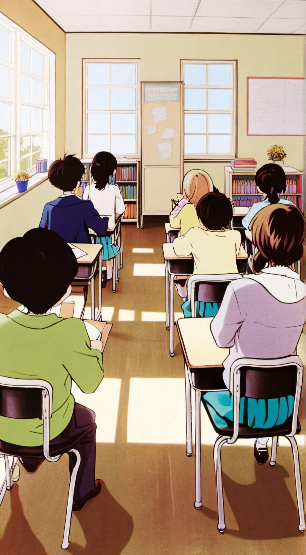 ai character: ♡♡classroom♡♡ background