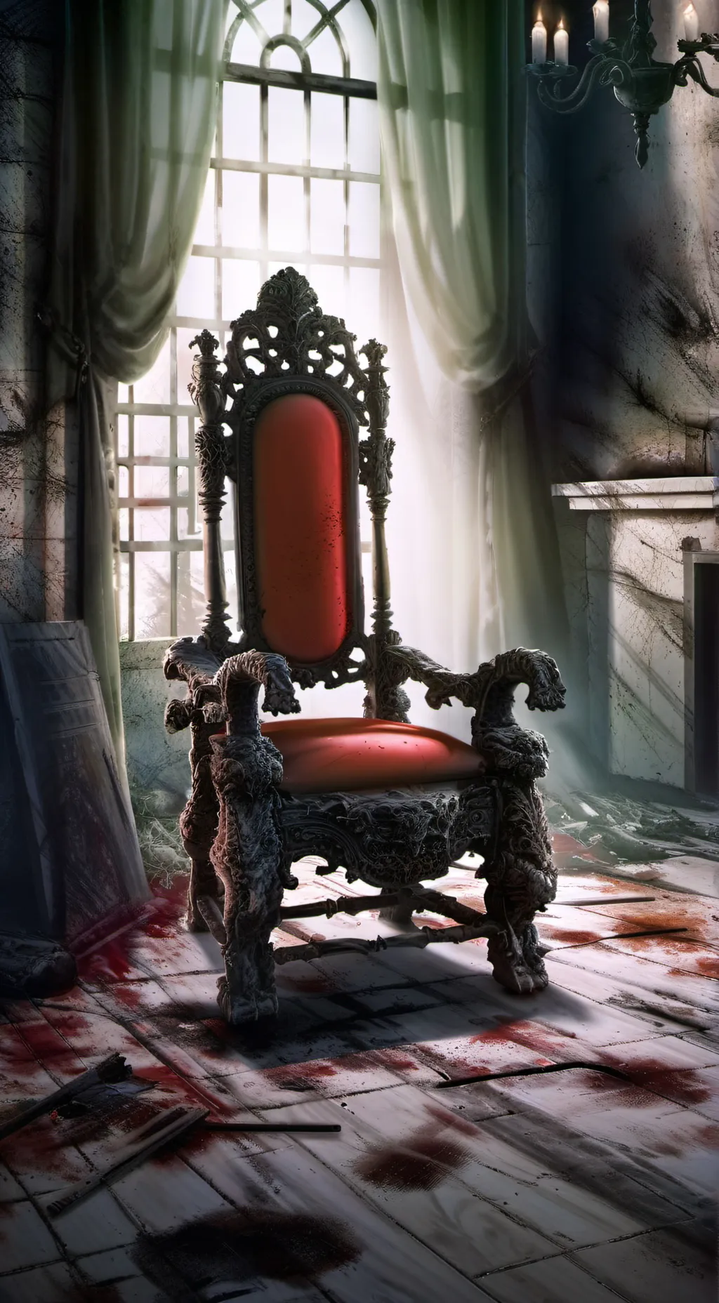 ai character: ominous chair background