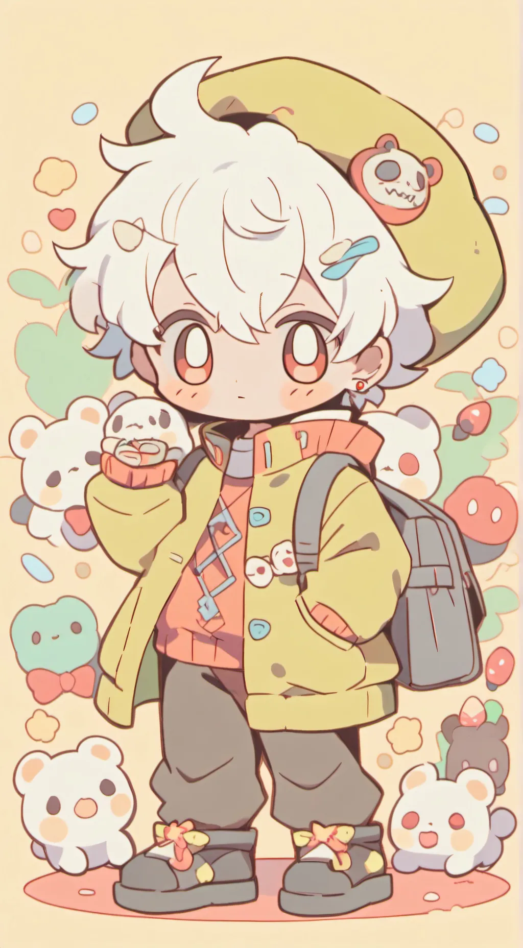 ai character: My horror  background