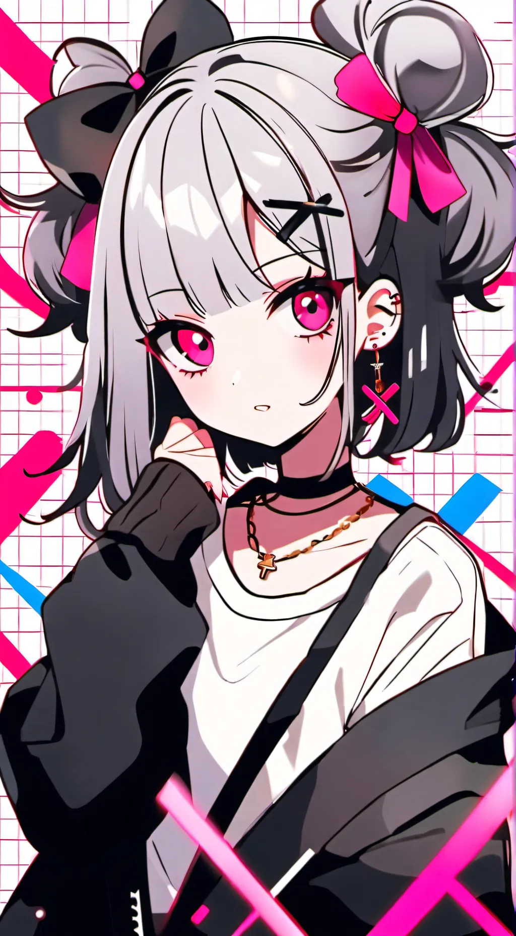ai character: ♡kuromi♡ background