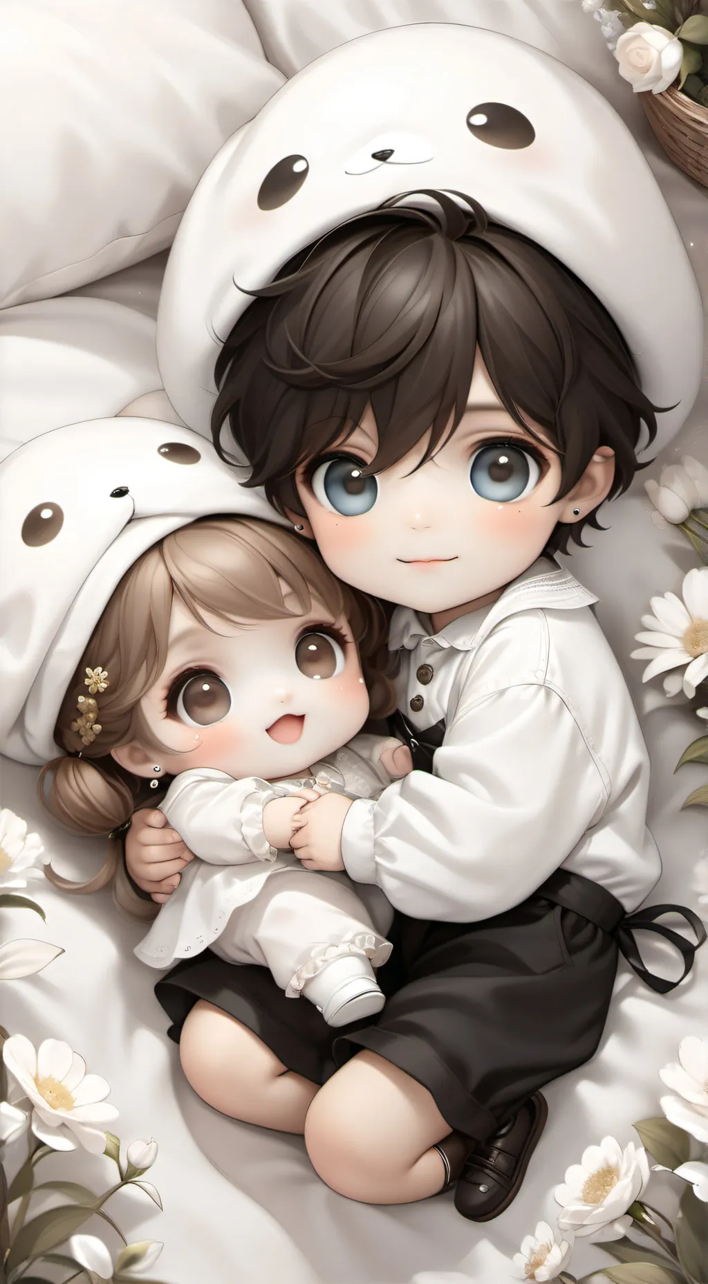 ai character: Harold y Lusy background