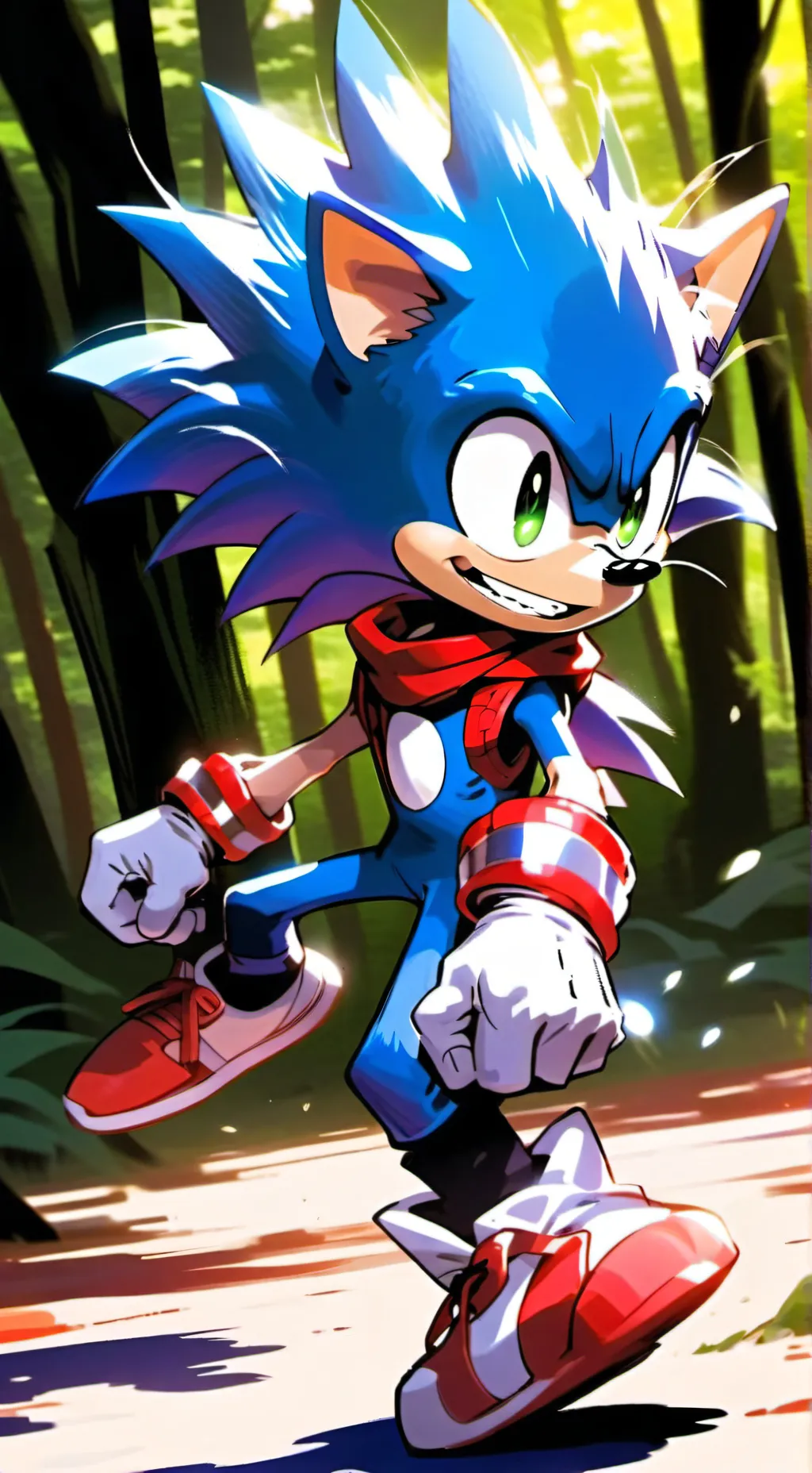 ai character: SONIC THE HEDGEHOG background