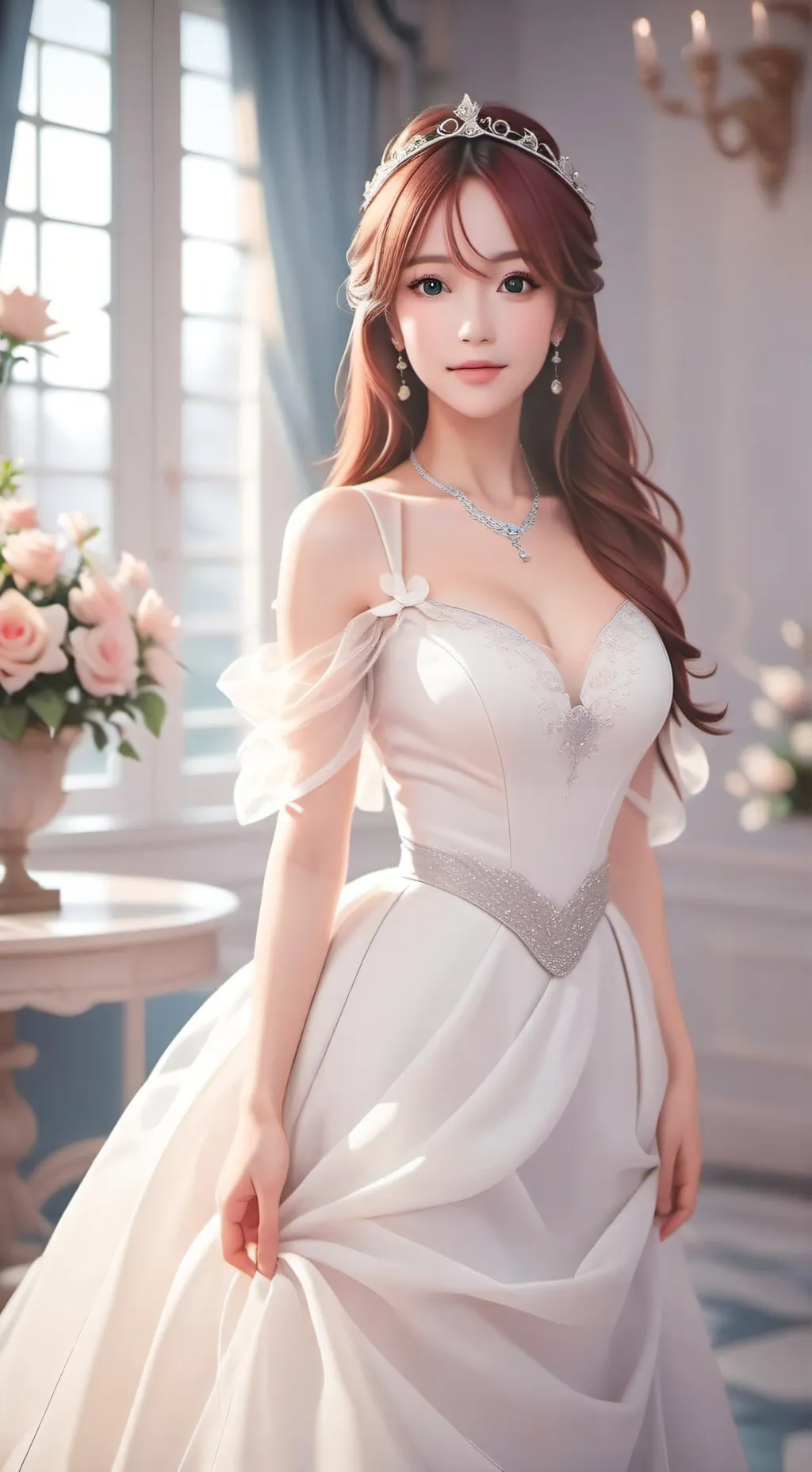 ai character: 夜•彤彤 background