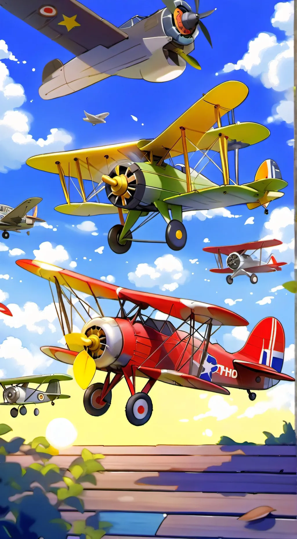 ai character: SKY FORCE RELOADED background