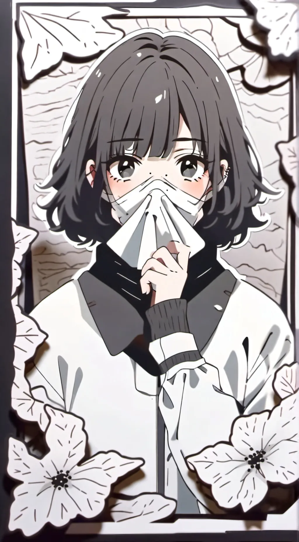 ai character: bathroom line  background