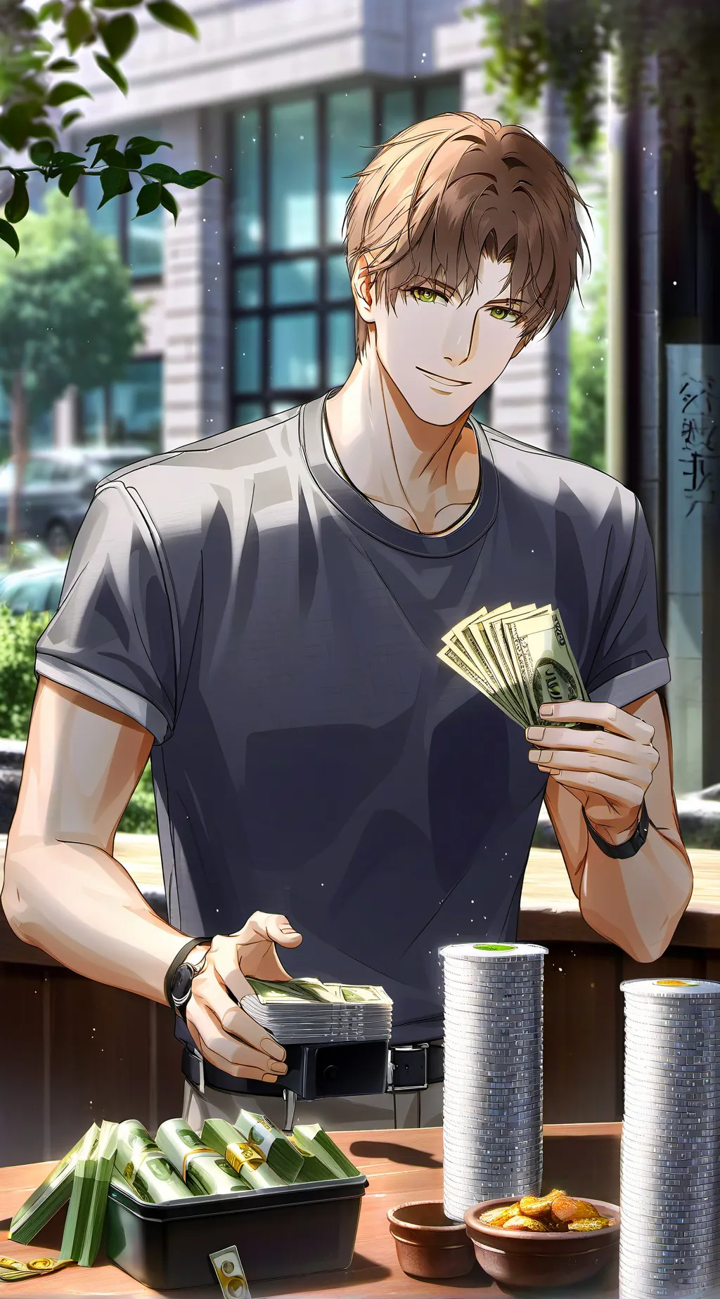 ai character: hugo background