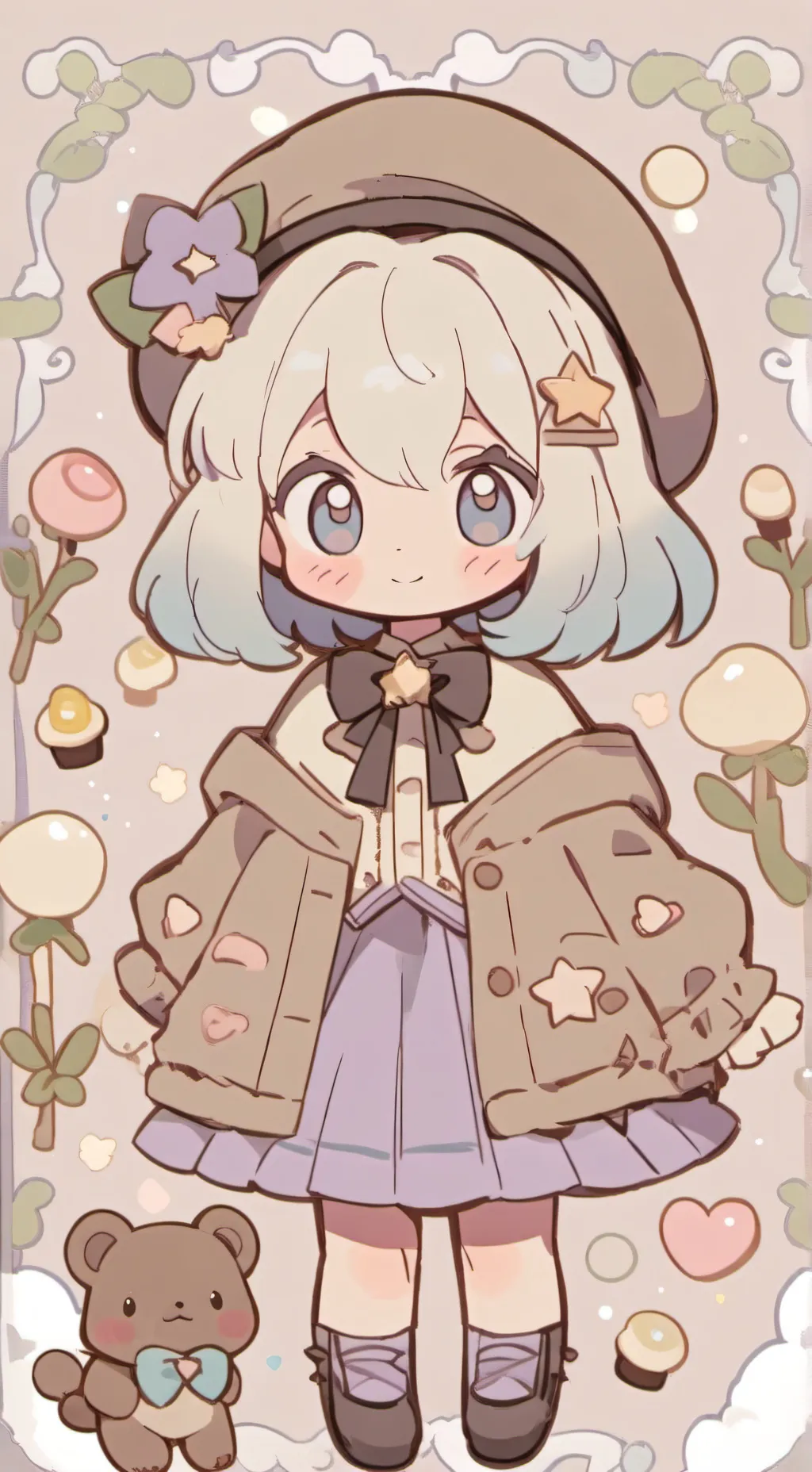 ai character: irmã mimada (Ana)  background