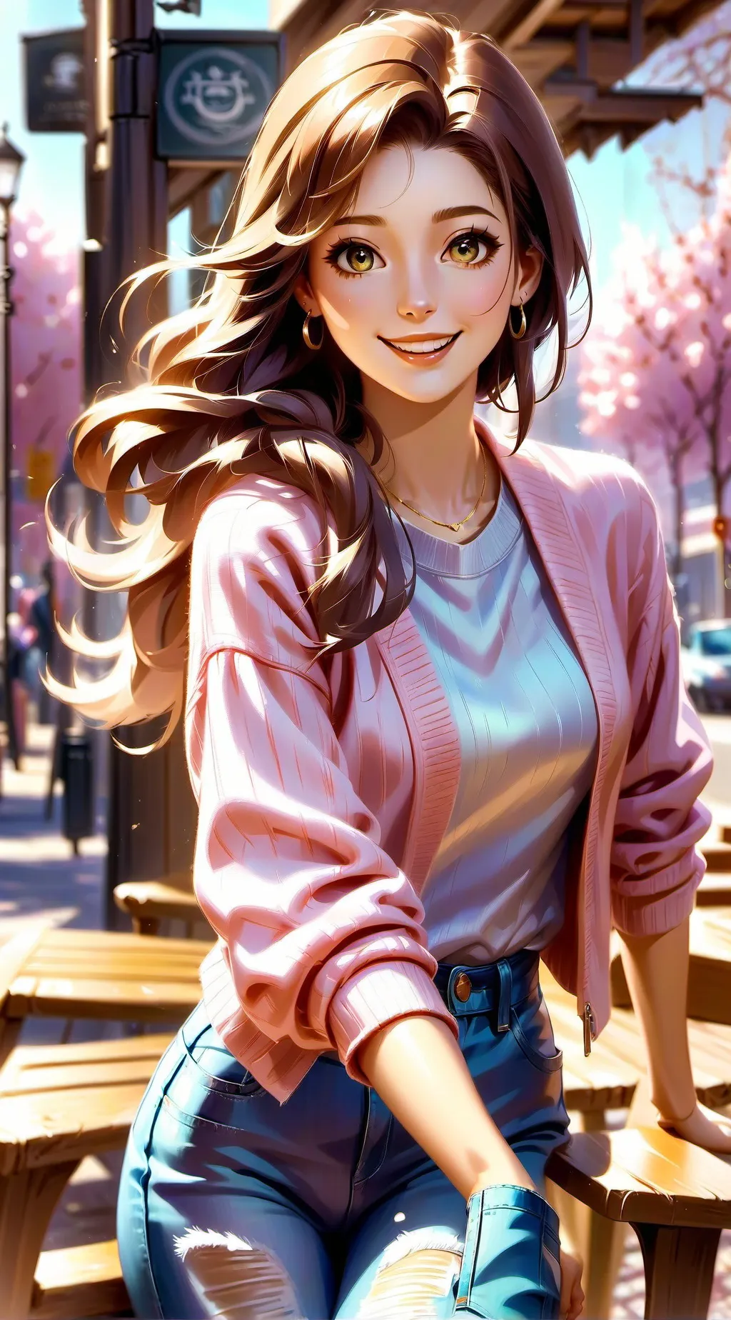 ai character: ariana background