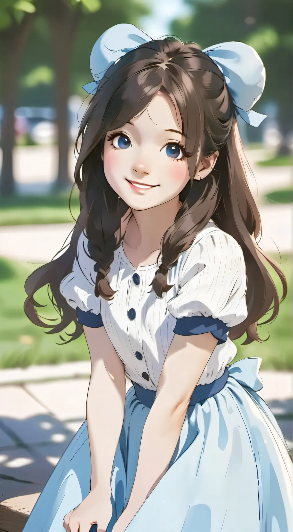 ai character: tadc Red button background