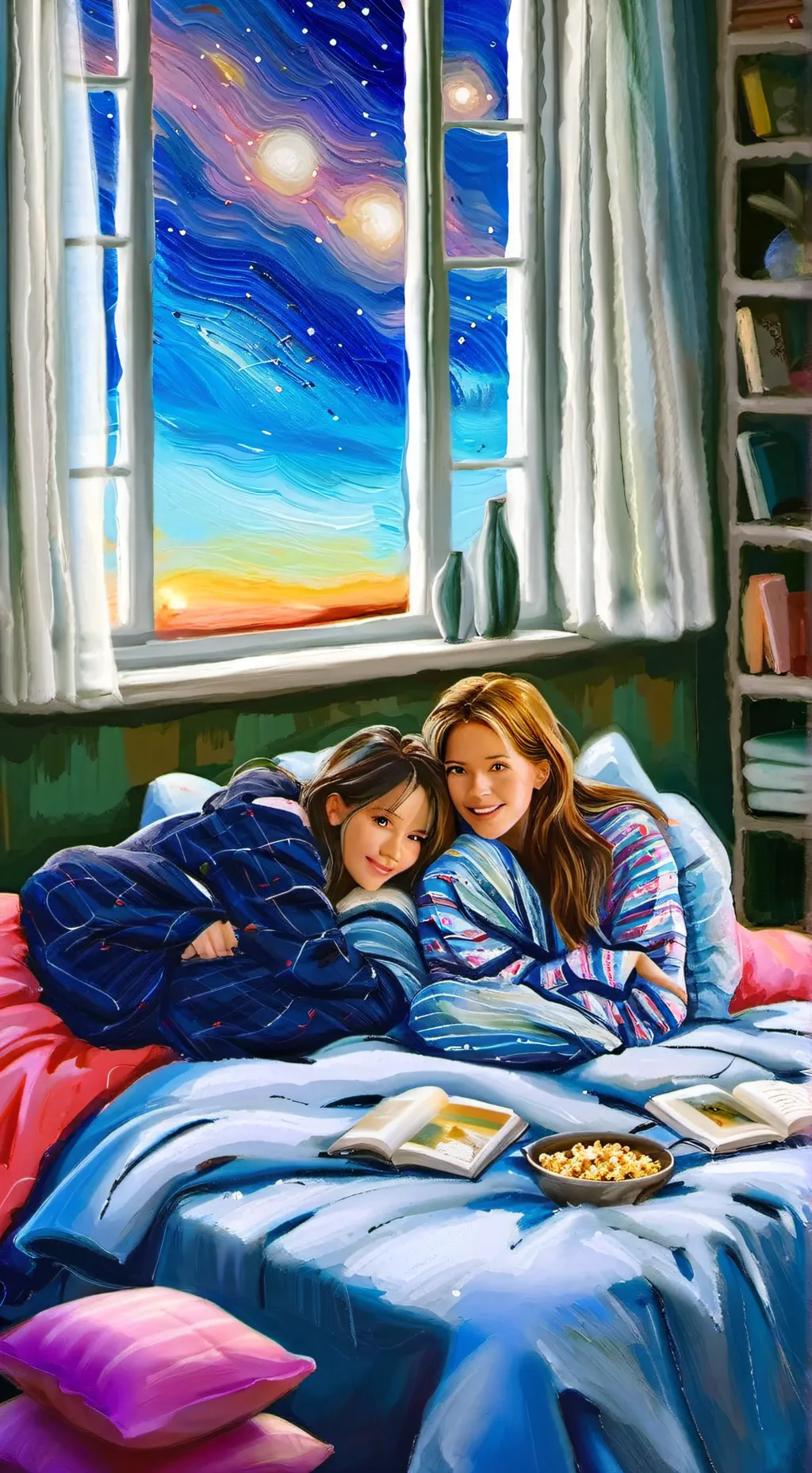 ai character: sleepover RP background