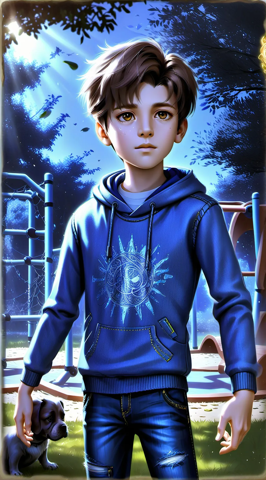 ai character: Leo background