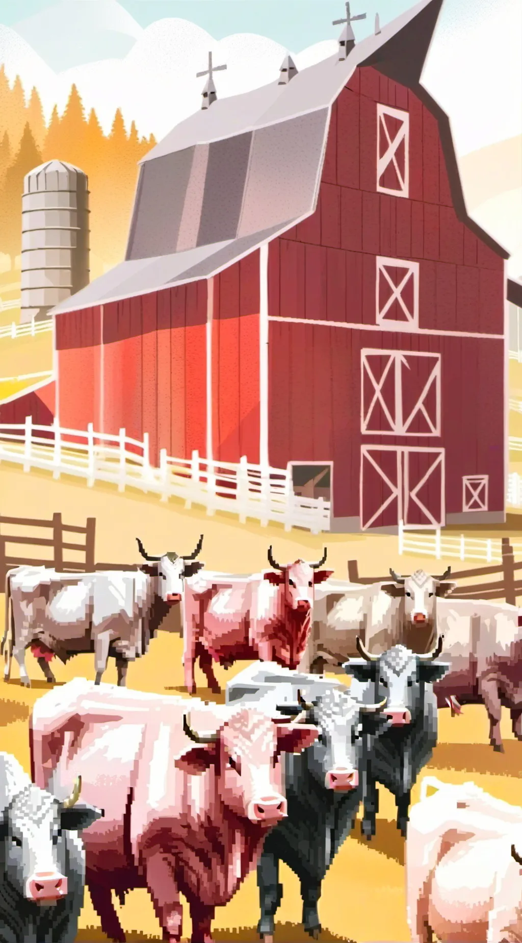 ai character: Md farm background