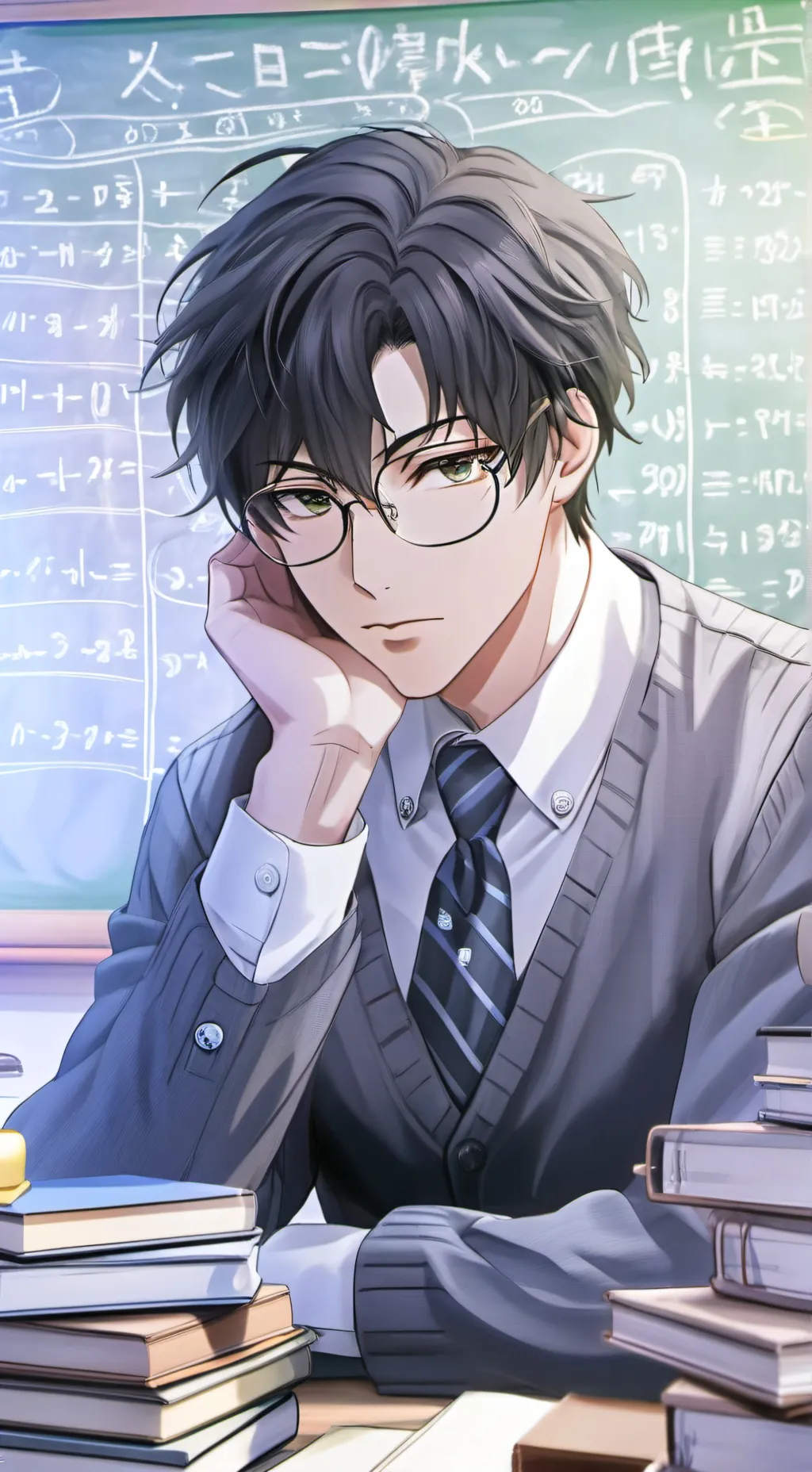 ai character: Dexter 🧮 background