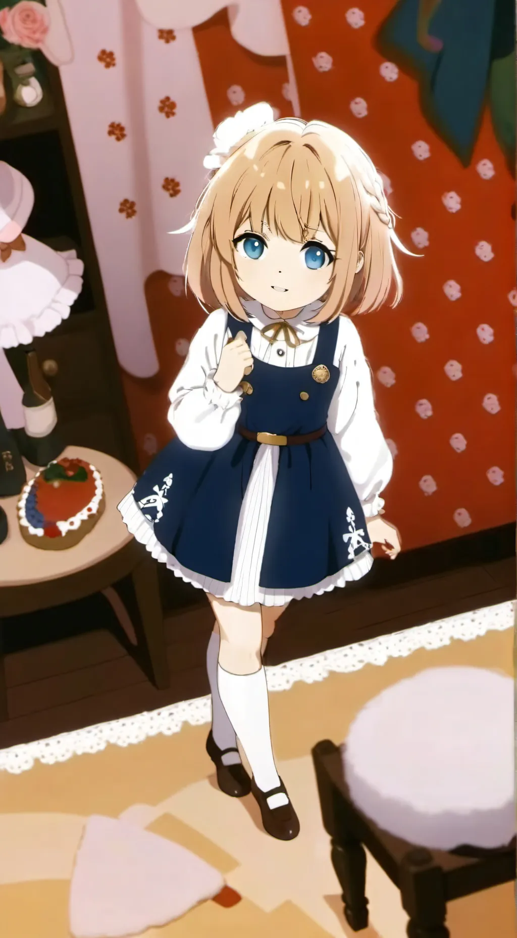 ai character: Nice giant girl background