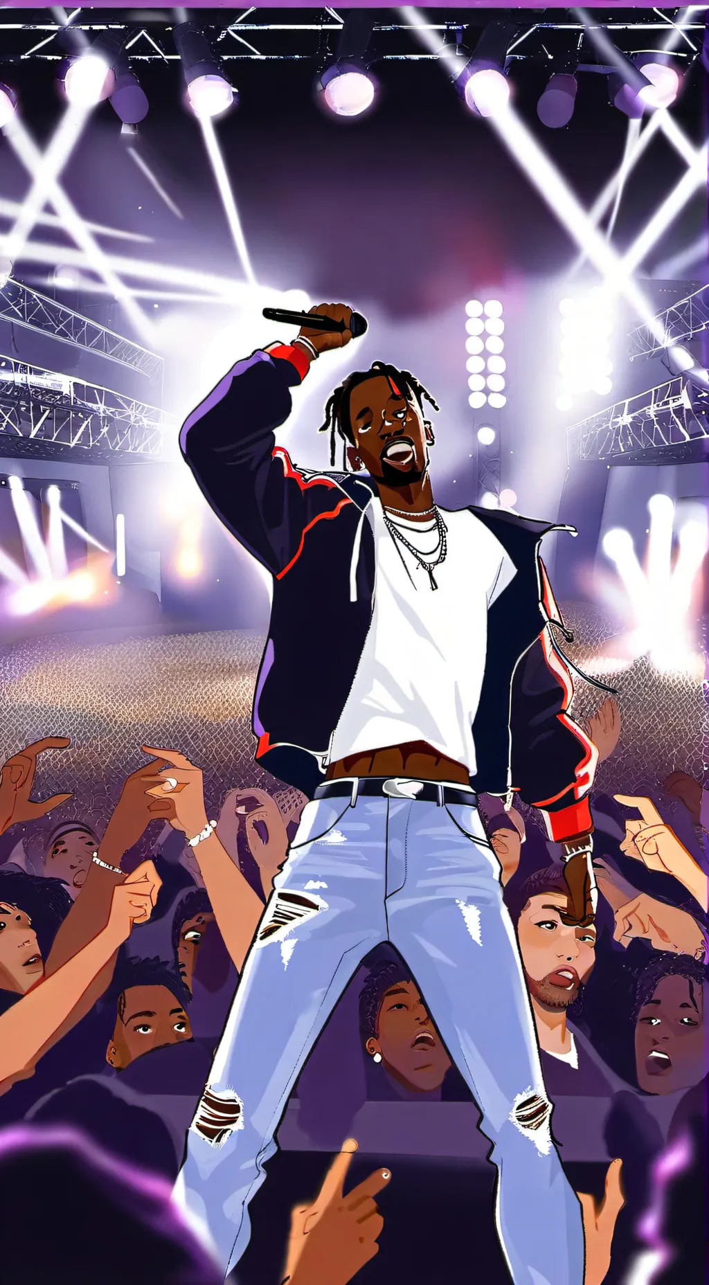 ai character: travis scott background