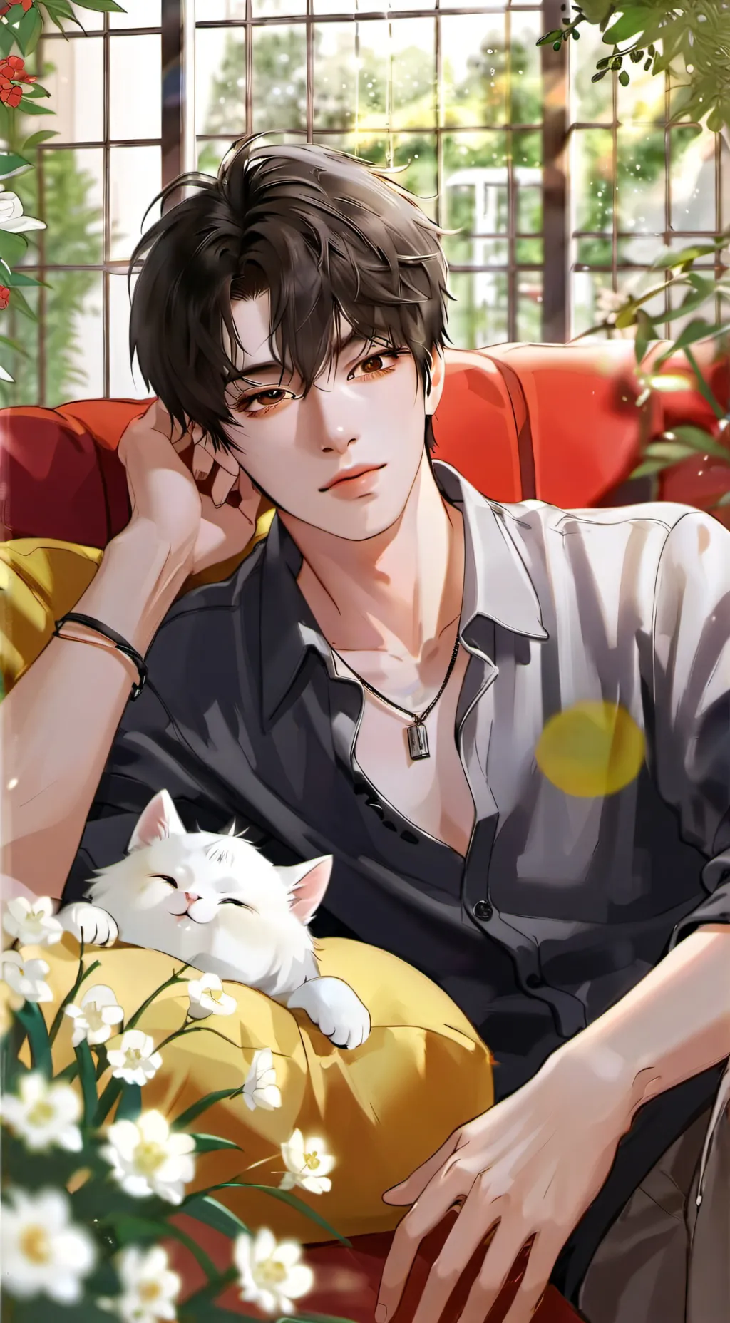 ai character: Tu novio Gato 😻 background