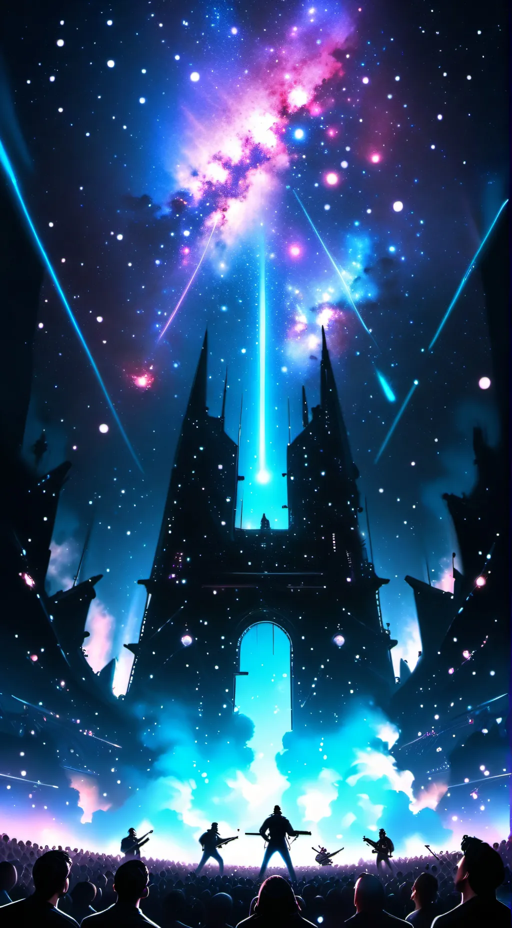 ai character: Stray kids concert background