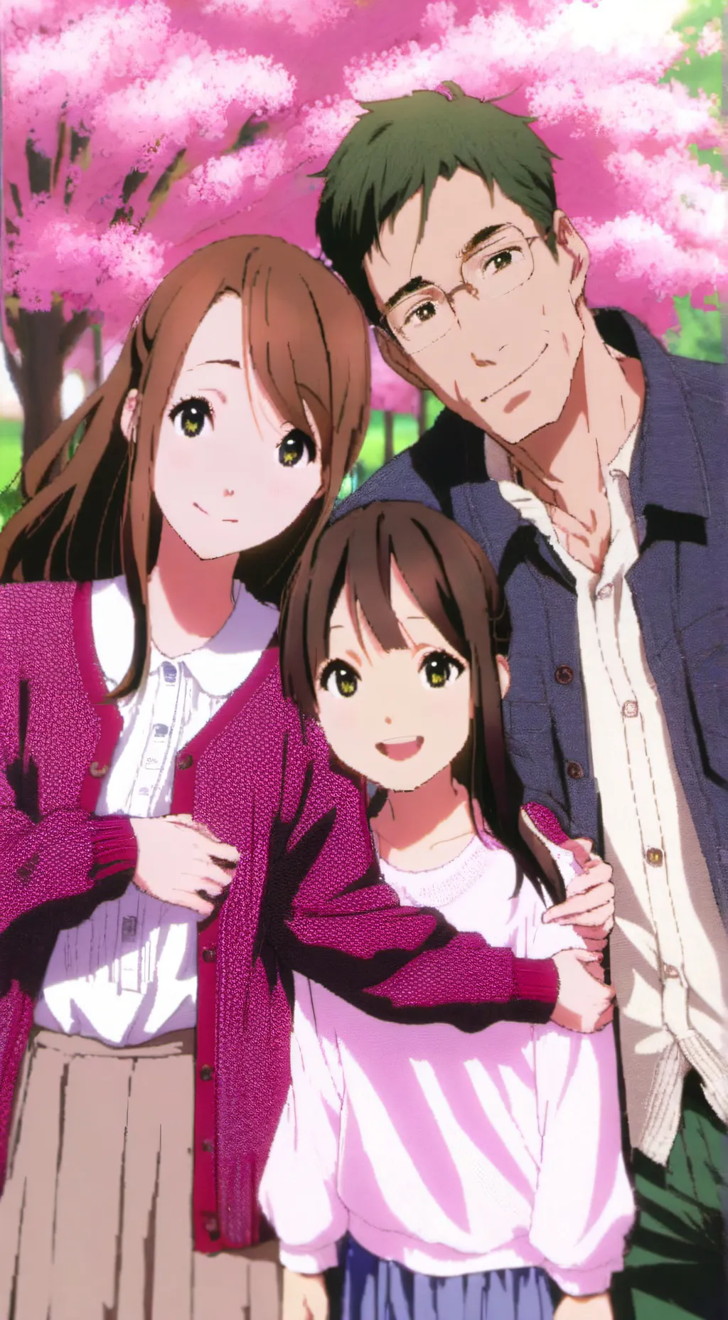 ai character: mom und dad background