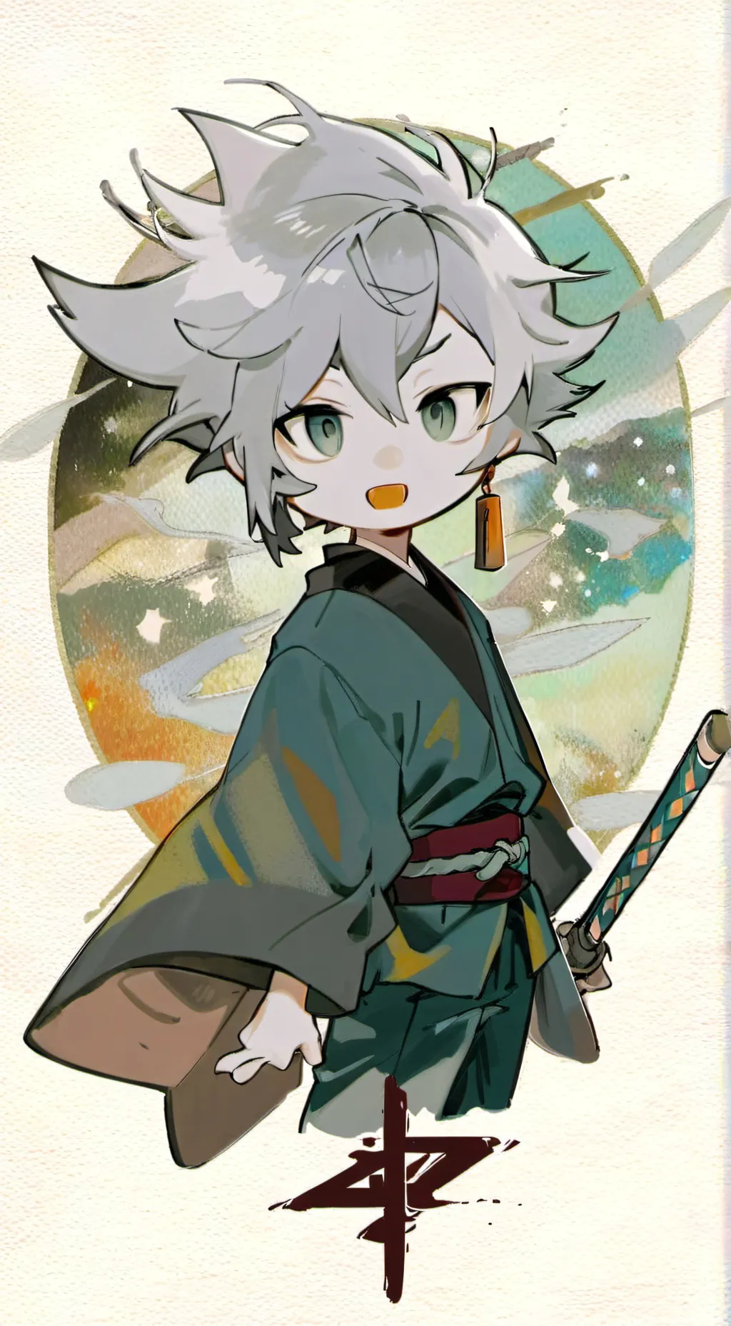 ai character: Ai me.. background