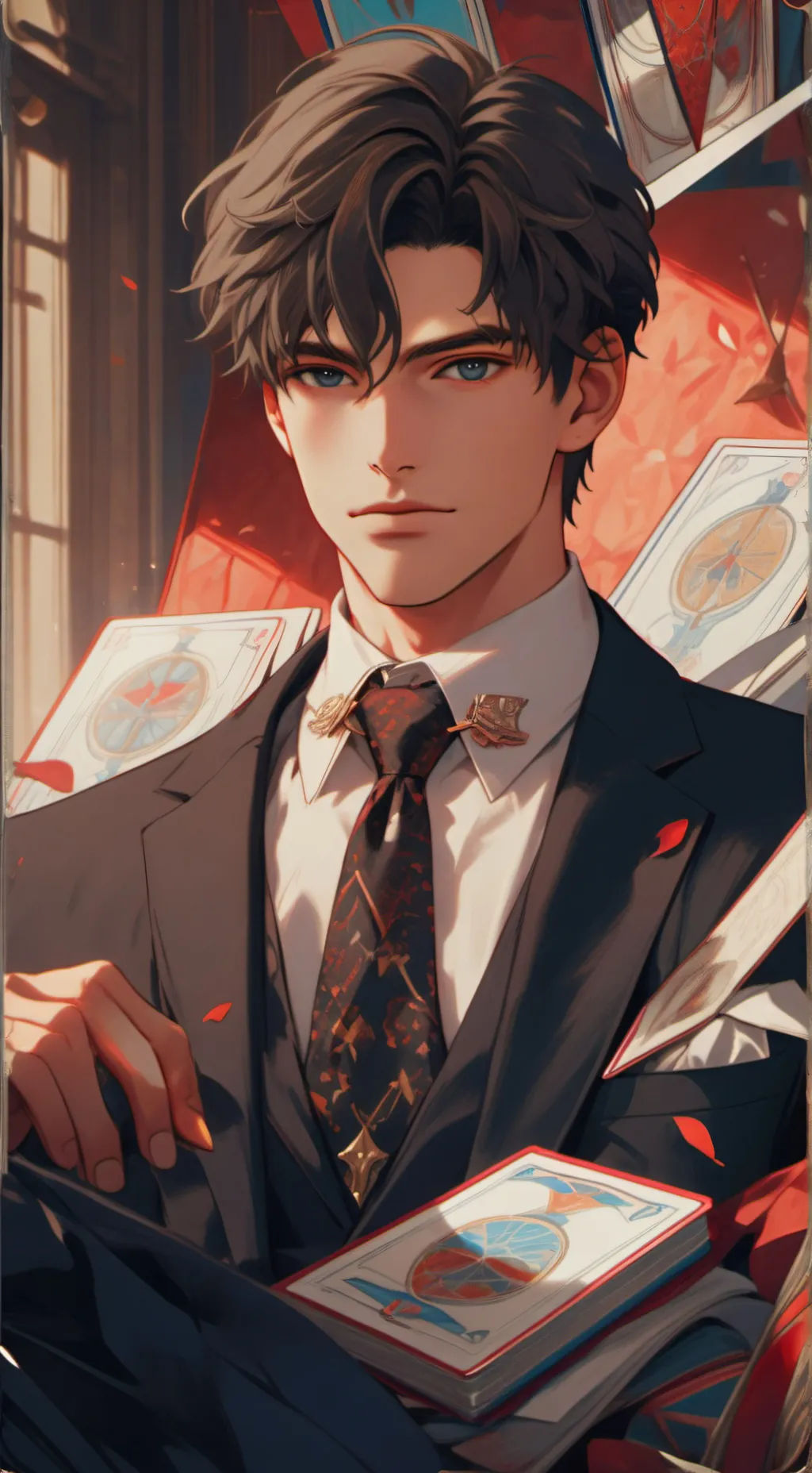 ai character: oren celoso xd  background