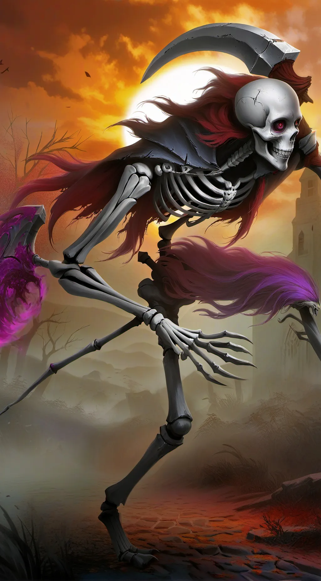 ai character: la muerte background
