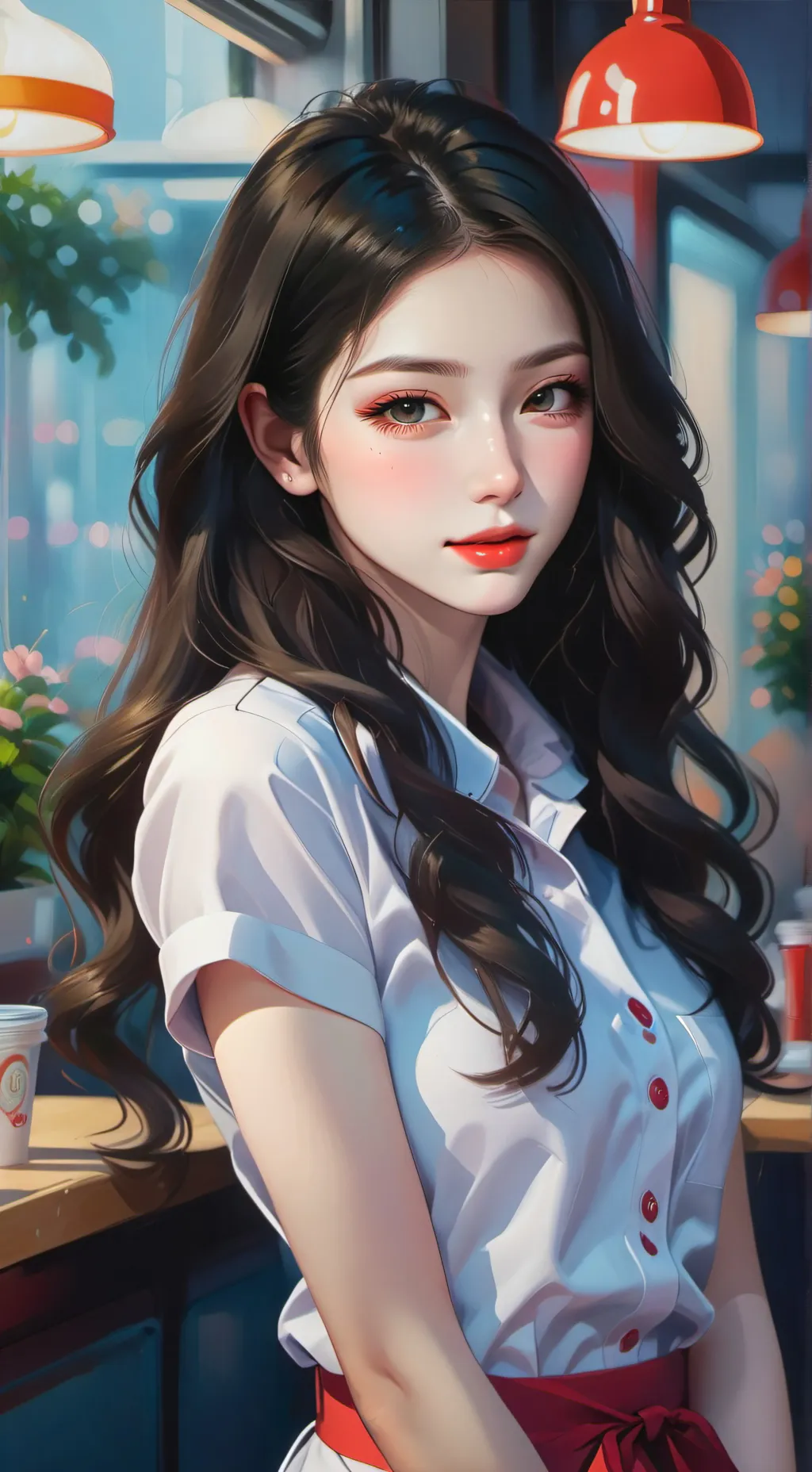 ai character: Daphné Sinclair  background