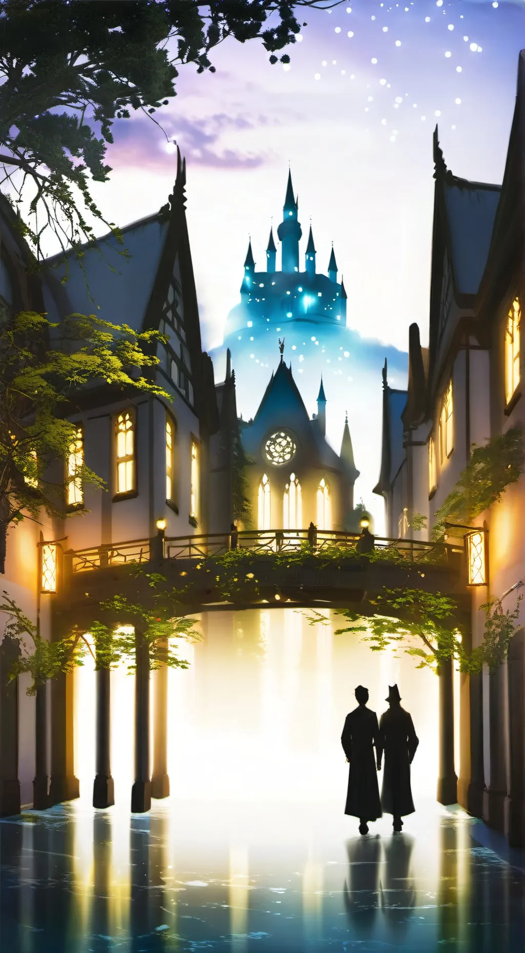 ai character: escola de heróis background