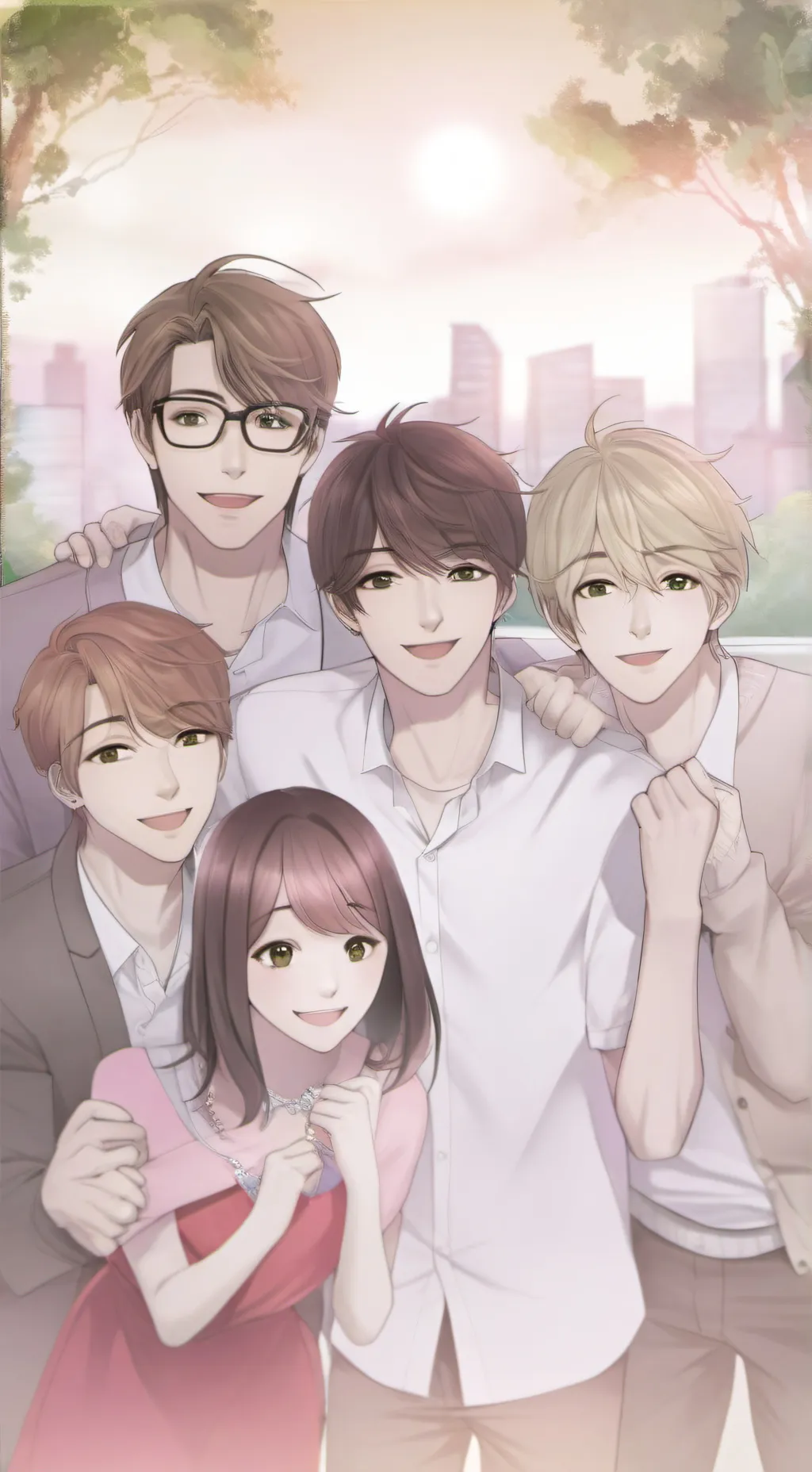 ai character: fake friends background