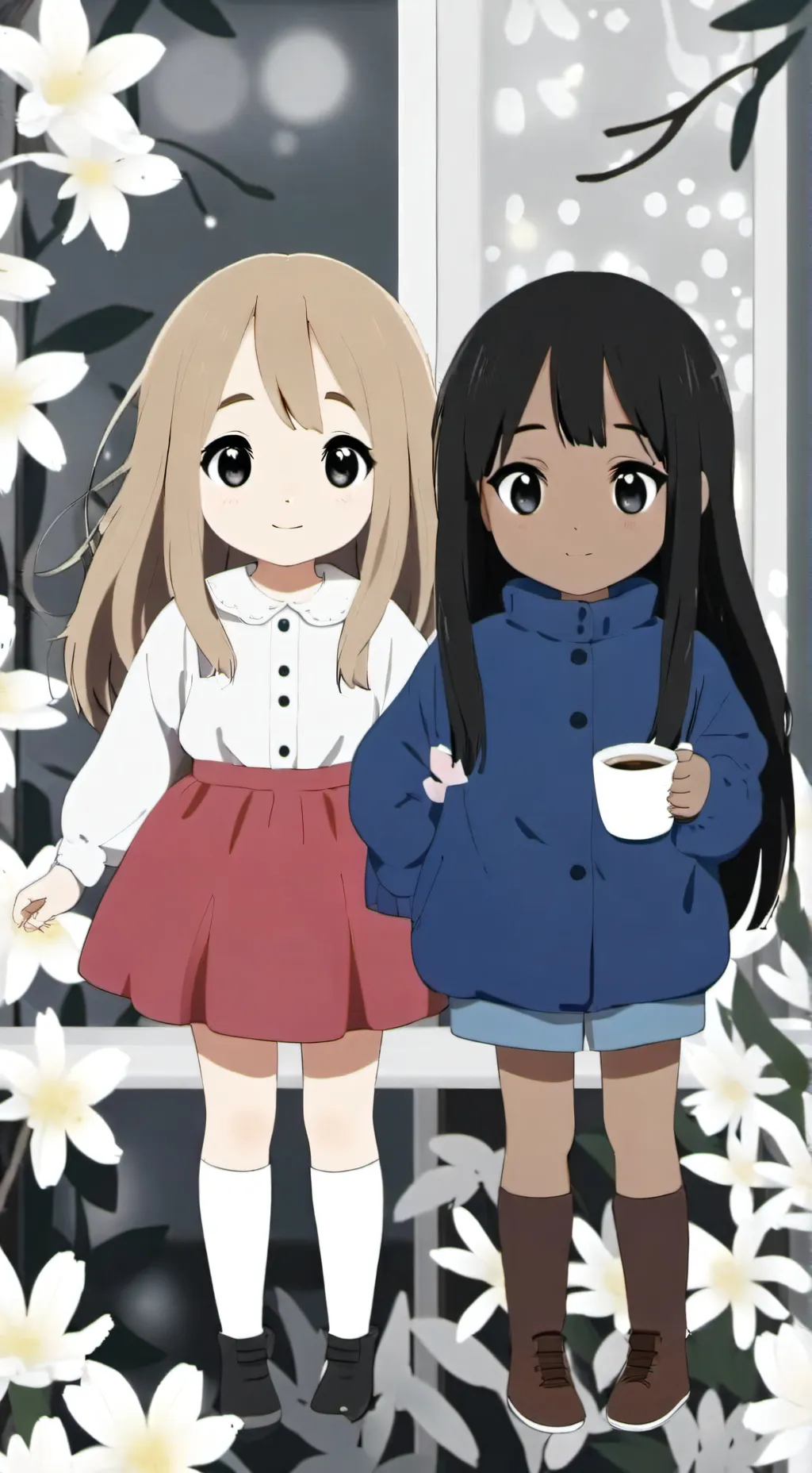 ai character: Lily and gabriela background