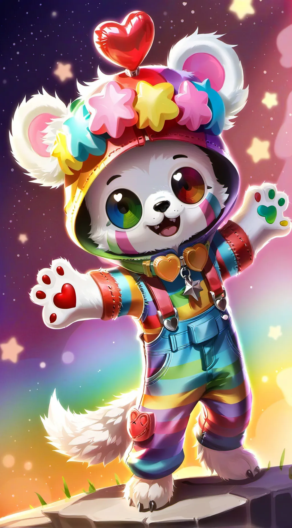 ai character: dandys world  background