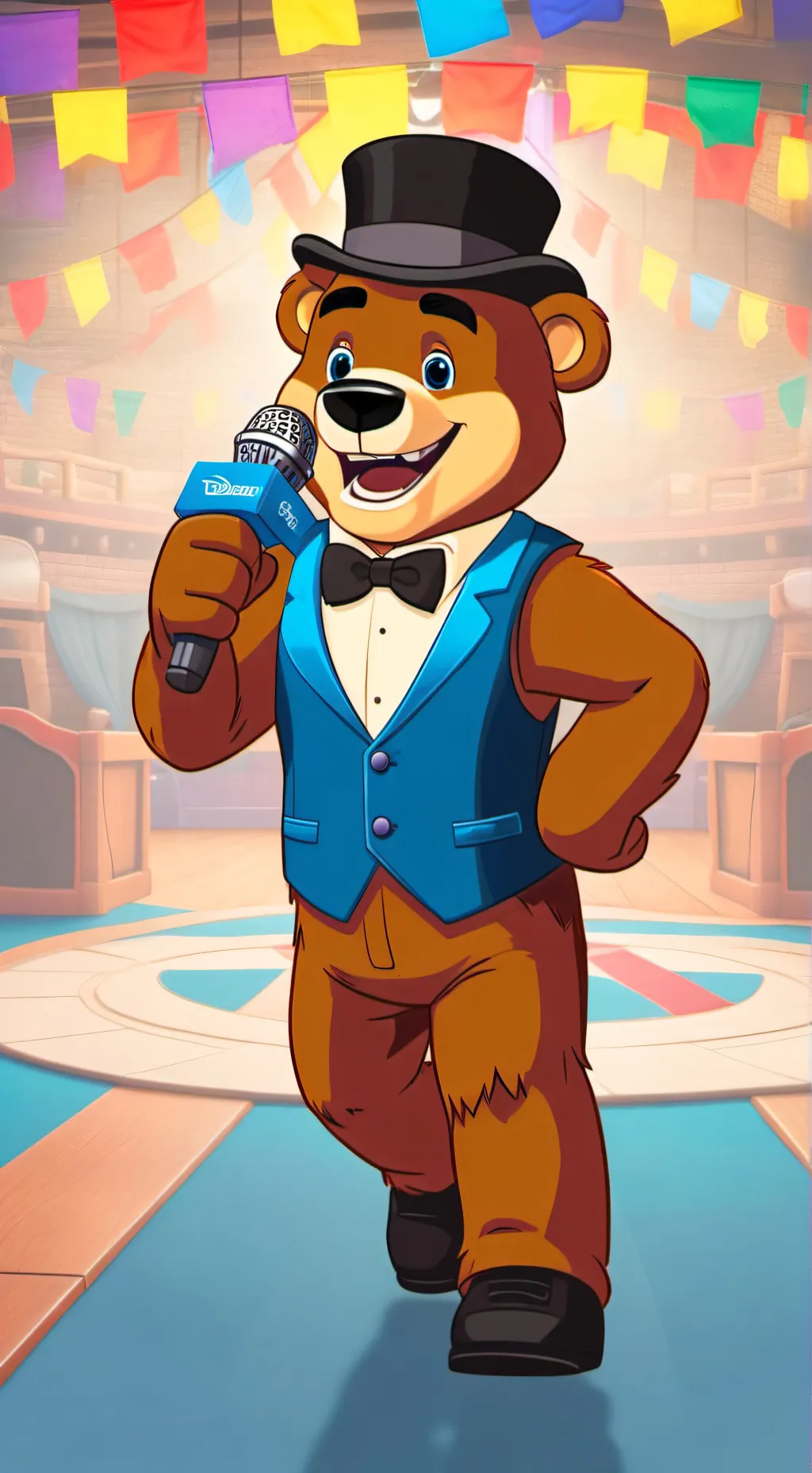 ai character: ￼ Freddy  background