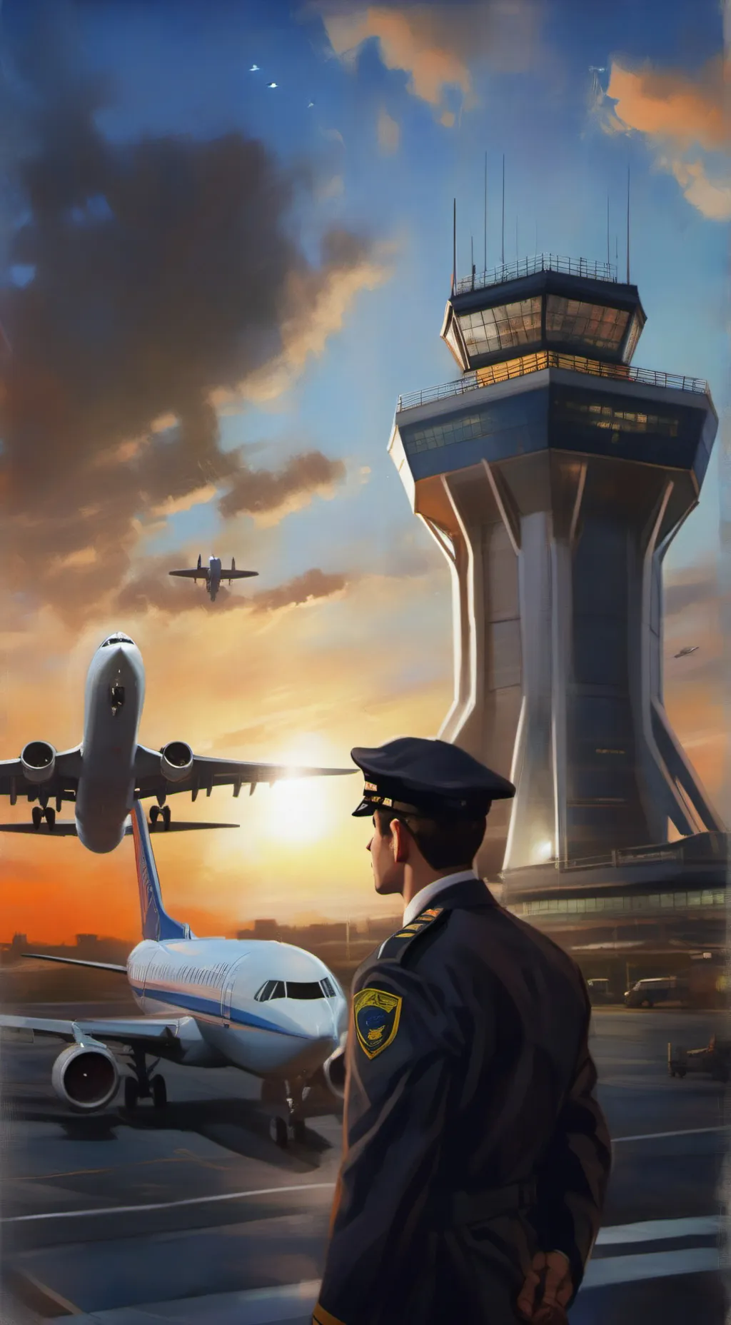 ai character: tower background