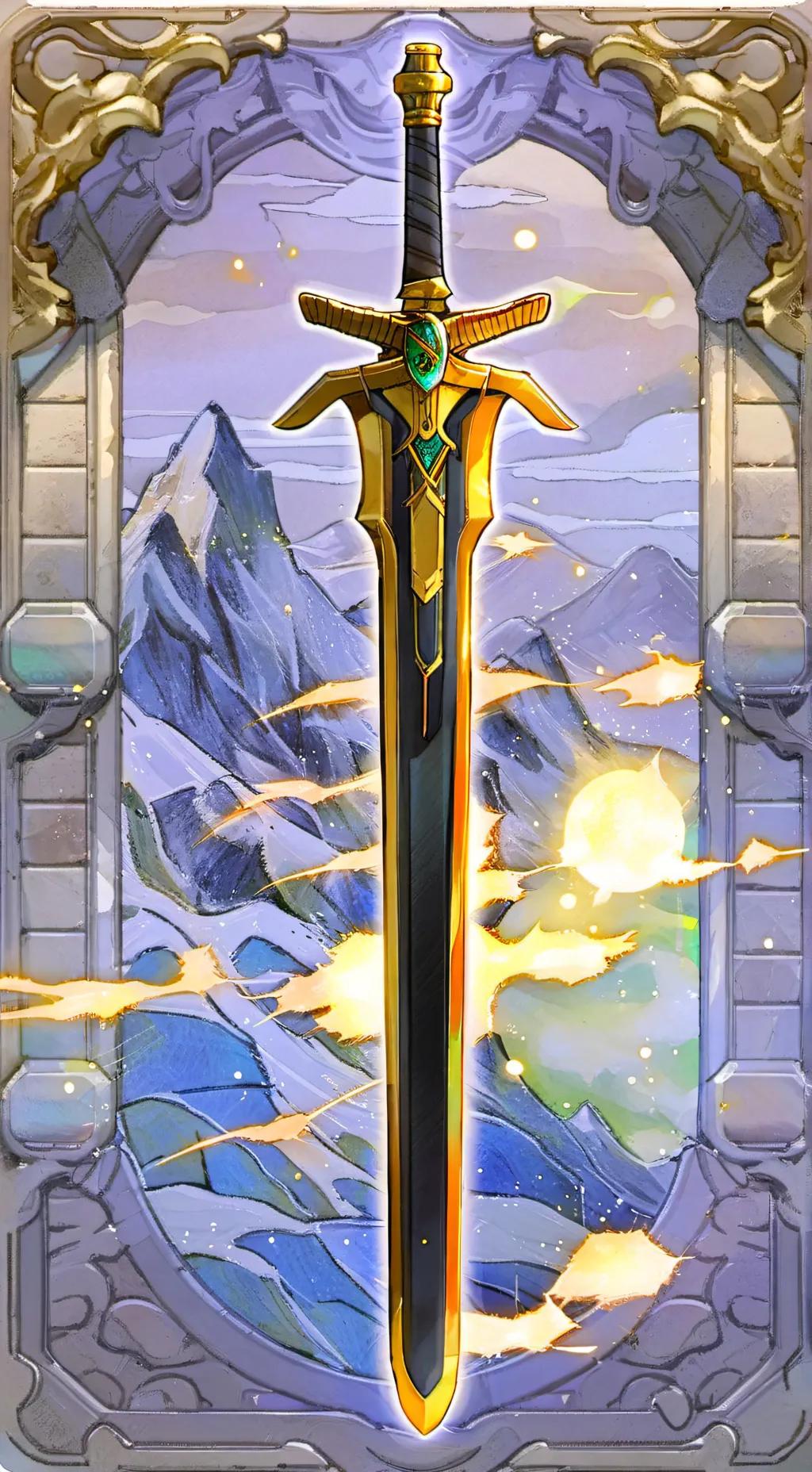 ai character: Some sword stuff background