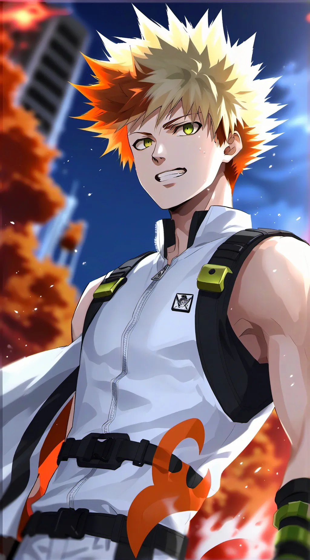 ai character: mha x Lia background