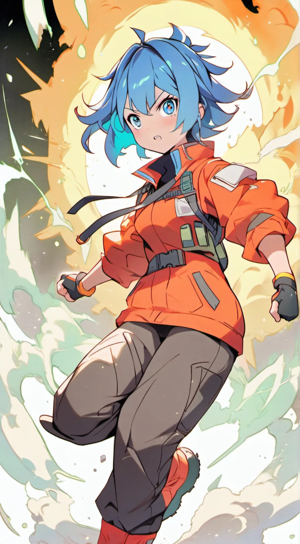 ai character: violeta background