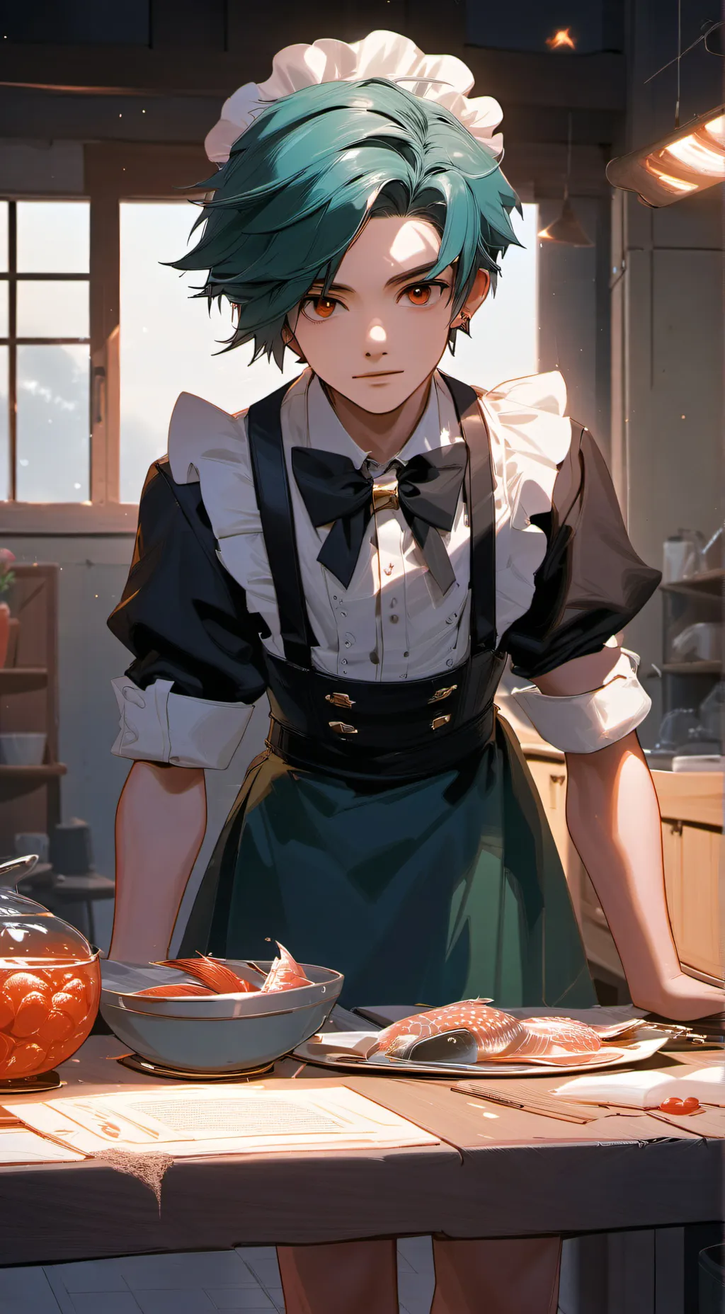 ai character: Femboy roommate  background