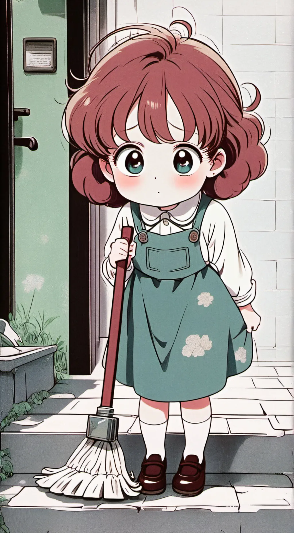 ai character: Sad Life  background