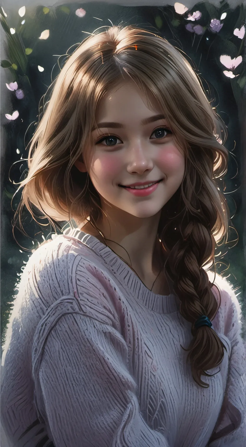 ai character: cutie pie  background