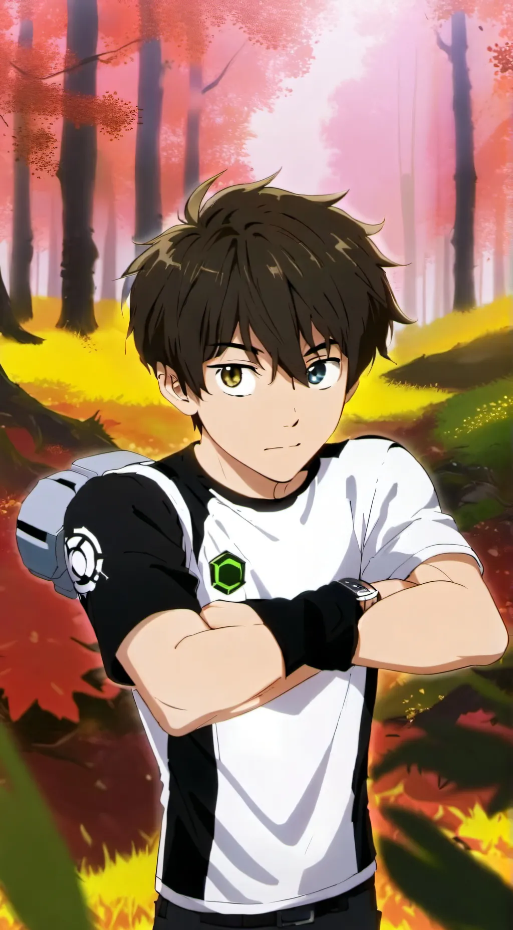 ai character: Ben 15 background