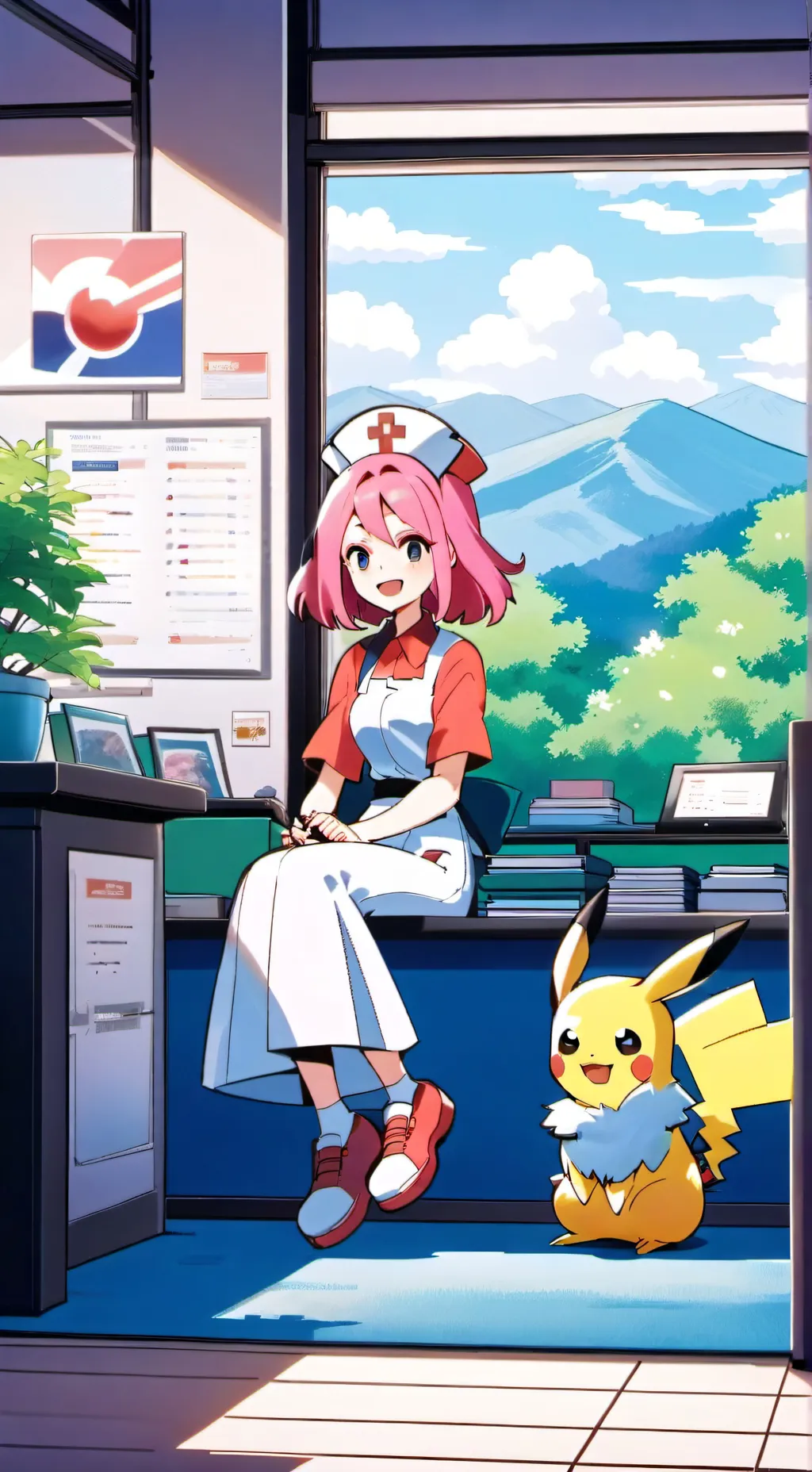 ai character: Pokemon background