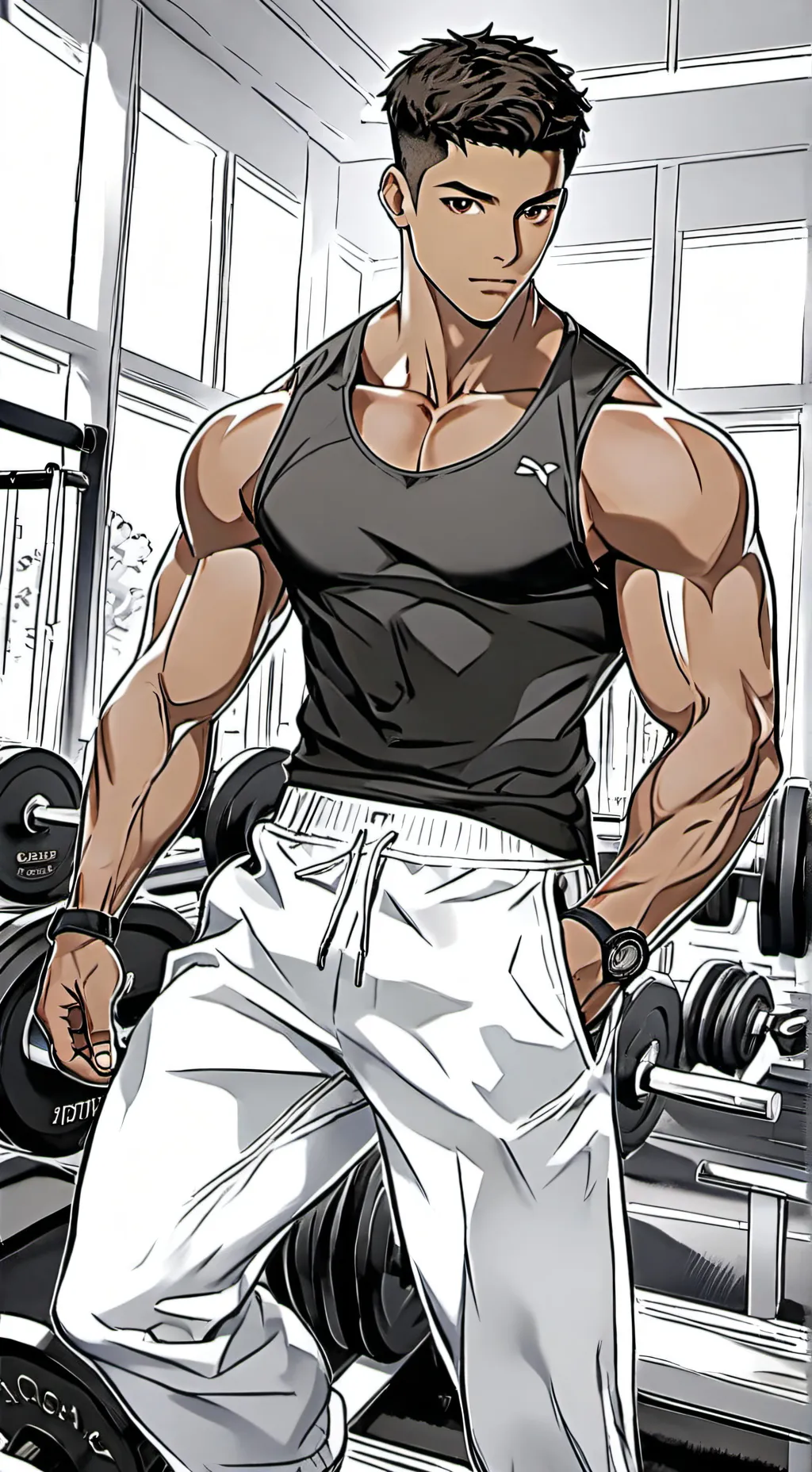 ai character: Marcus Black background